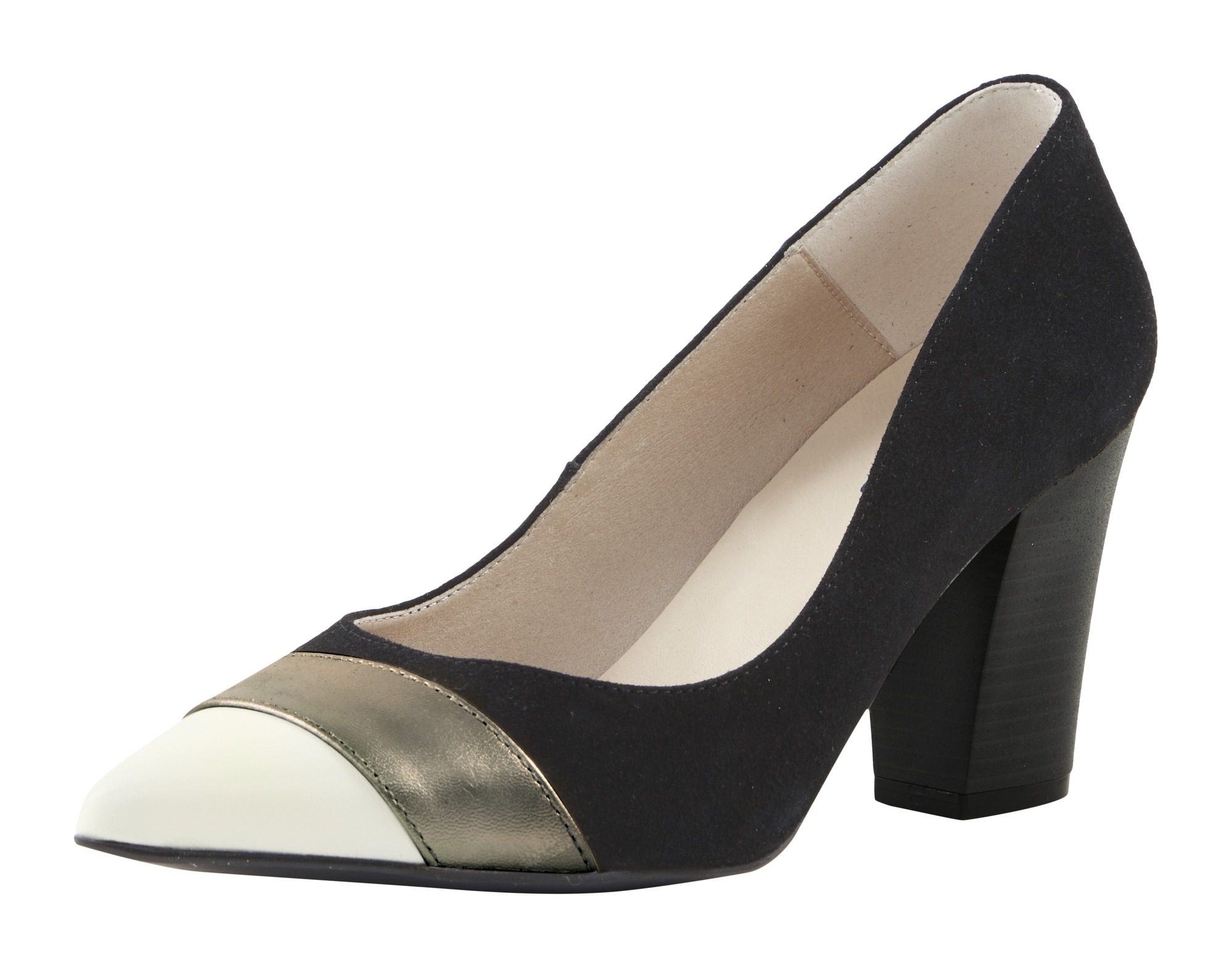 Pumps im Material und Farbmix