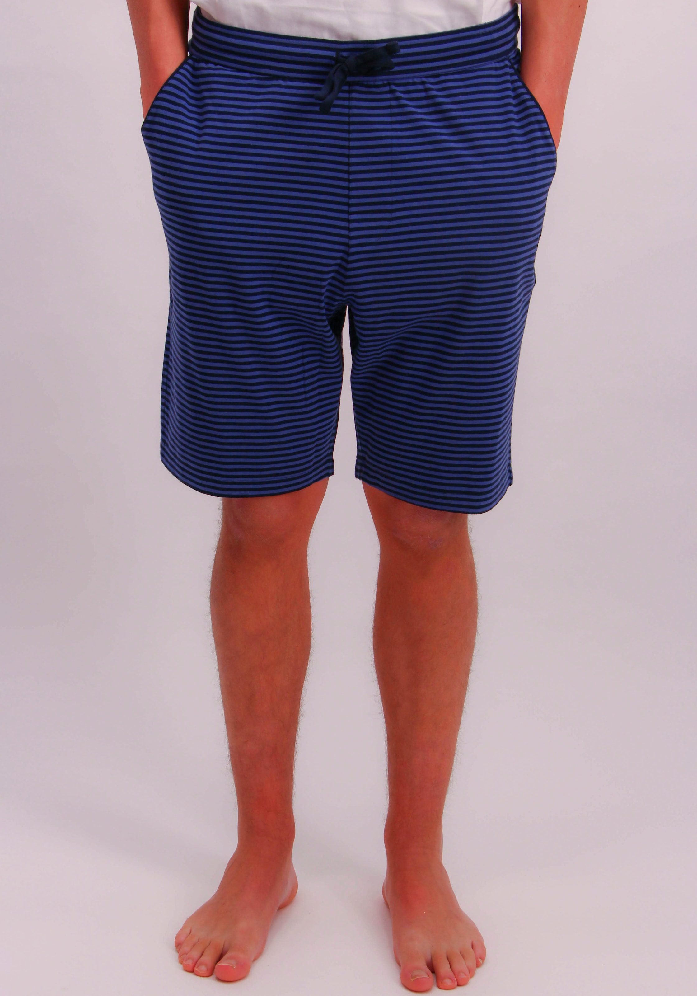 JOOP! Shorty, (2 tlg.), gestreifte Hose, Bindeband, Shirt kurzarm