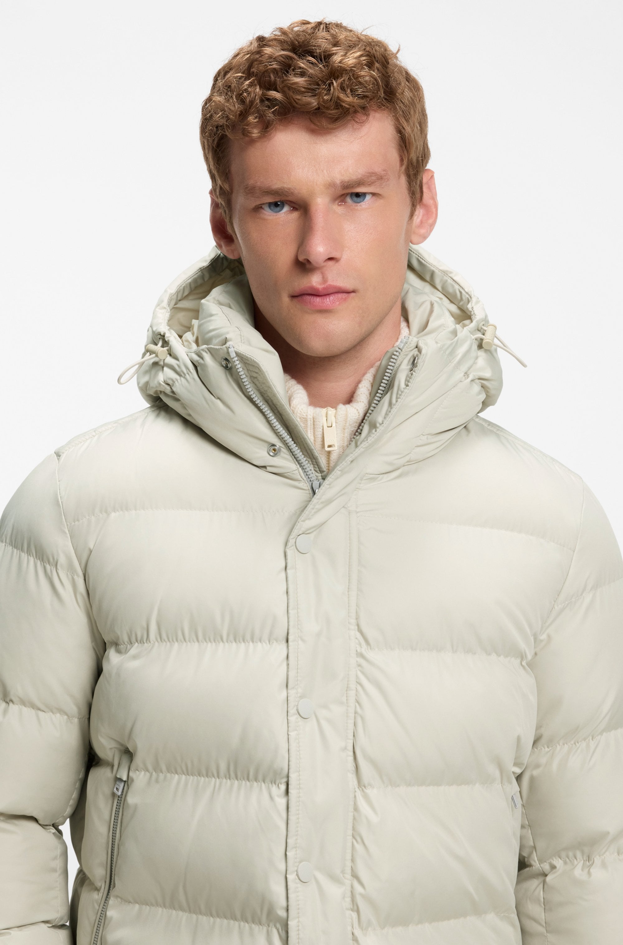 BOSS ORANGE Steppjacke »Omaris1« mit Kapuze mit gefüttertem Kragen, Regular Fit