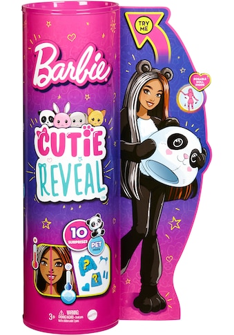 Barbie Anziehpuppe »Cutie Reveal«, mit Panda-Plüschkostüm und 10 Überraschungen kaufen