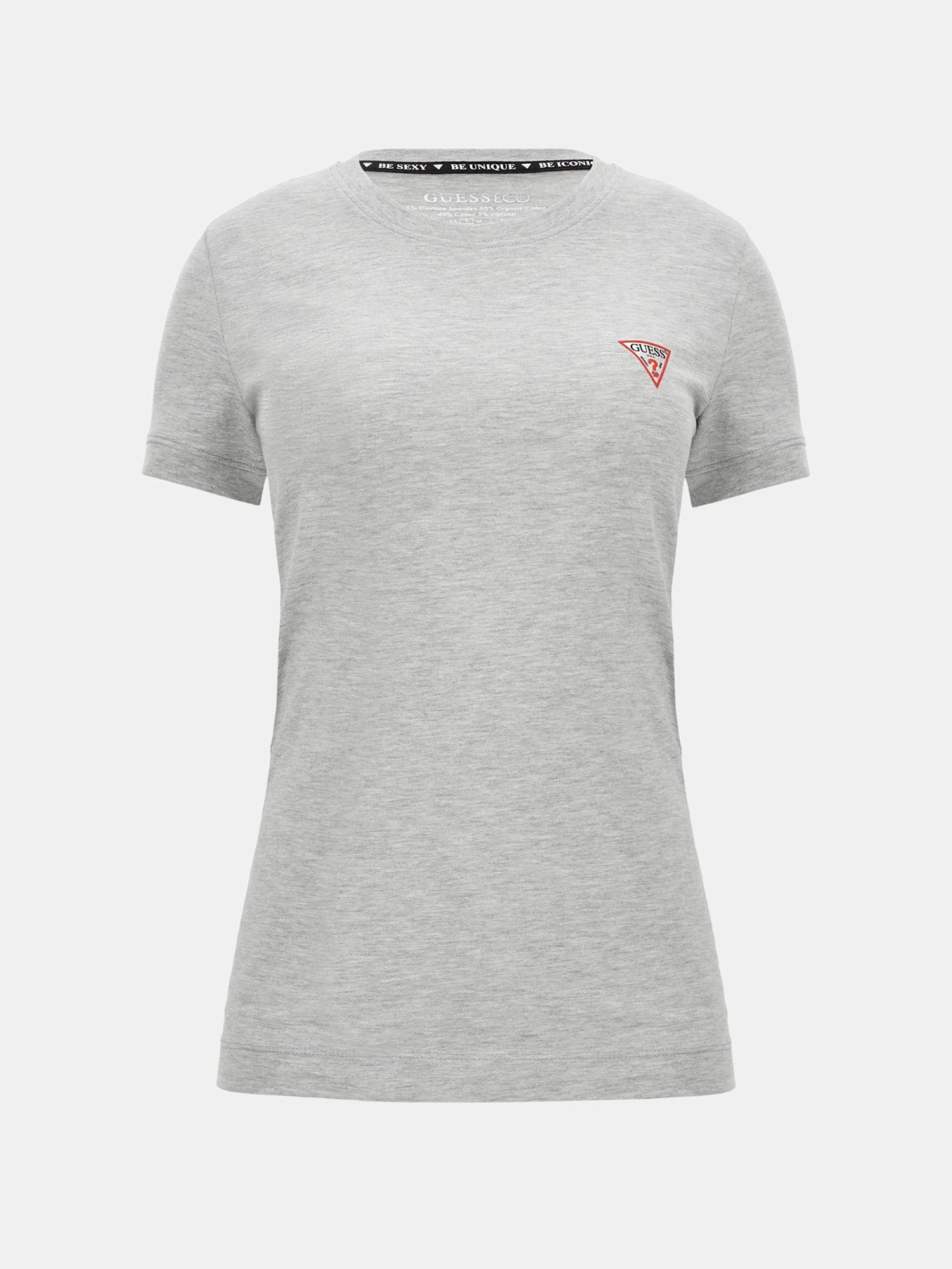 Guess T-Shirt »SS CN MINI TRIANGLE TEE« aus Baumwolljersey mit Stretch, Slim Fit
