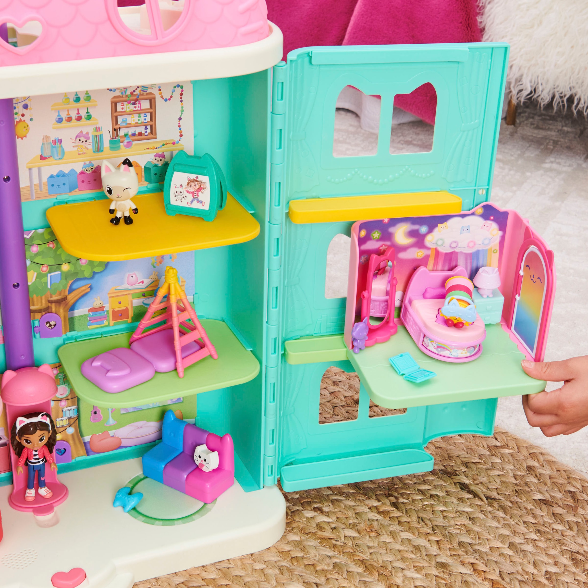 Spin Master Spielwelt »Gabby's Dollhouse – Deluxe Room – Pillow Cat's Schlafzimmer«