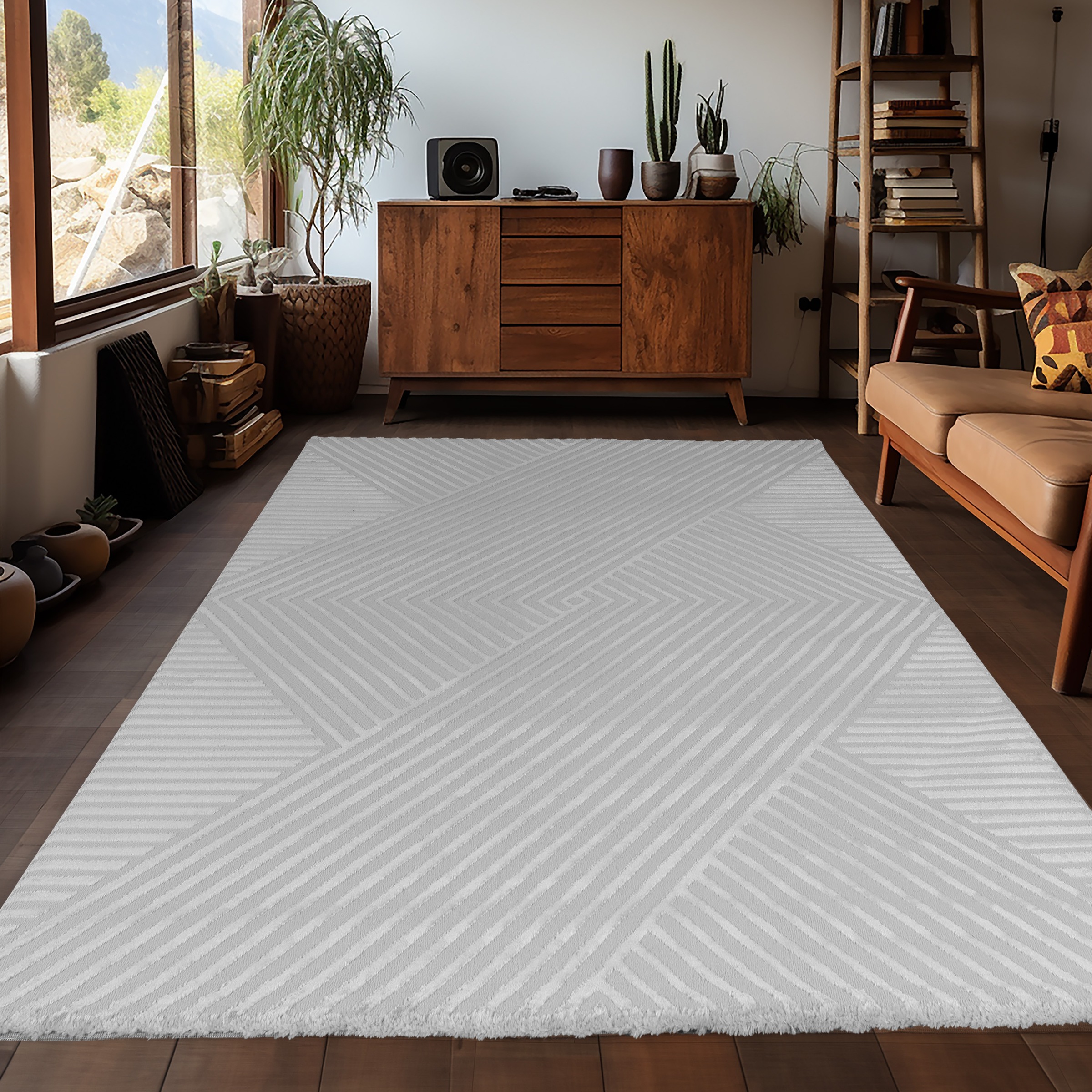 Ayyildiz Teppiche Teppich »SAHARA 1115«, rechteckig, 12 mm Höhe, Läufer / Pflegeleicht / Strapazierfähig / Trend Colors/ Wohnzimmer