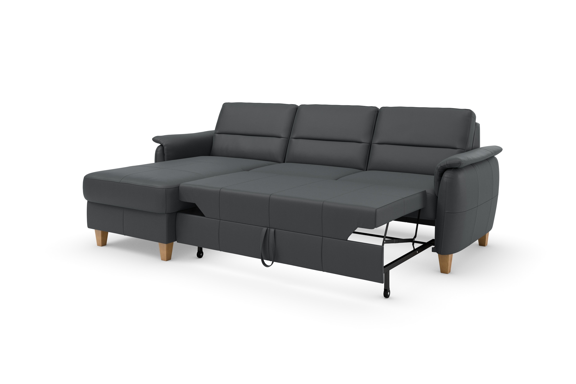 Home affaire Ecksofa »Palmera L-Form«, Federkern, wahlweise mit Bettfunktion und mit/ohne Bettkasten