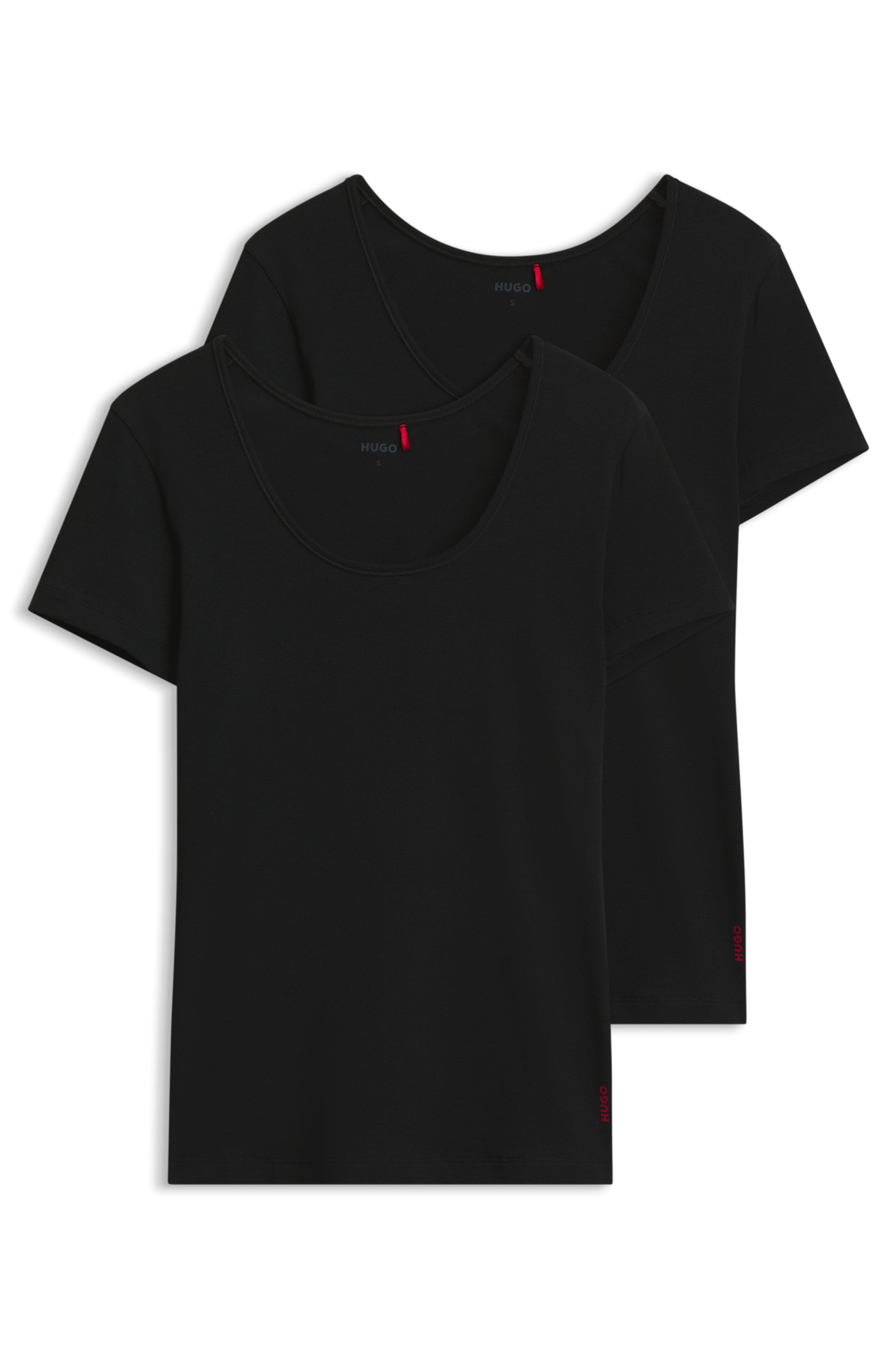 HUGO Underwear T-Shirt »TWIN« Packung, 2er-Pack, 2 Stk. mit vertikalem Logodruck