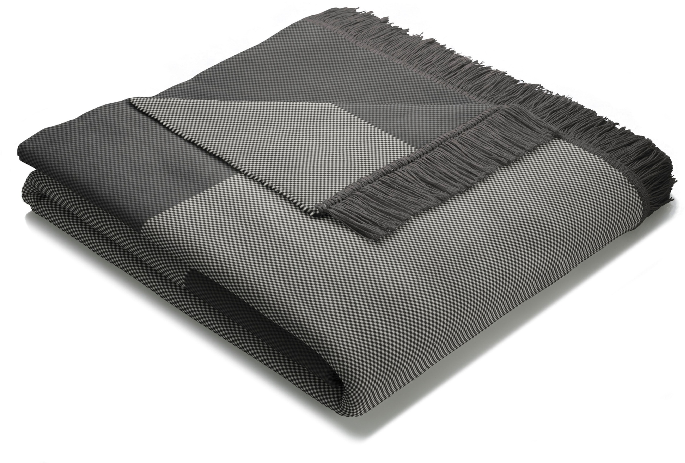 Biederlack Sofaschoner »Cotton Cover Salt & Pepper«, mit Fransen