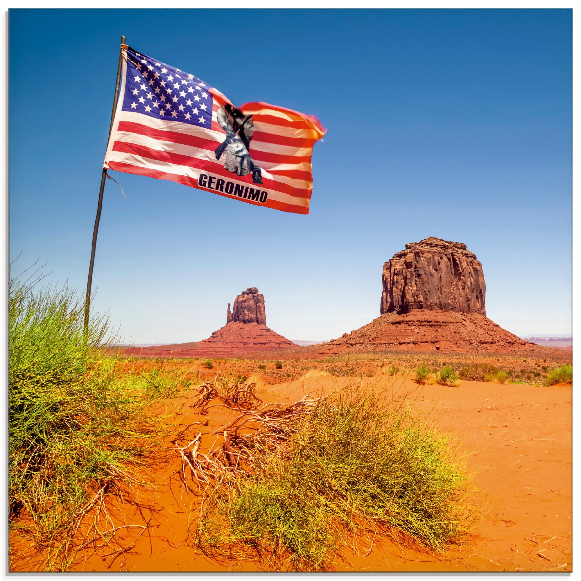 Artland Glasbild »Monument Valley USA«, Amerika, (1 St.)