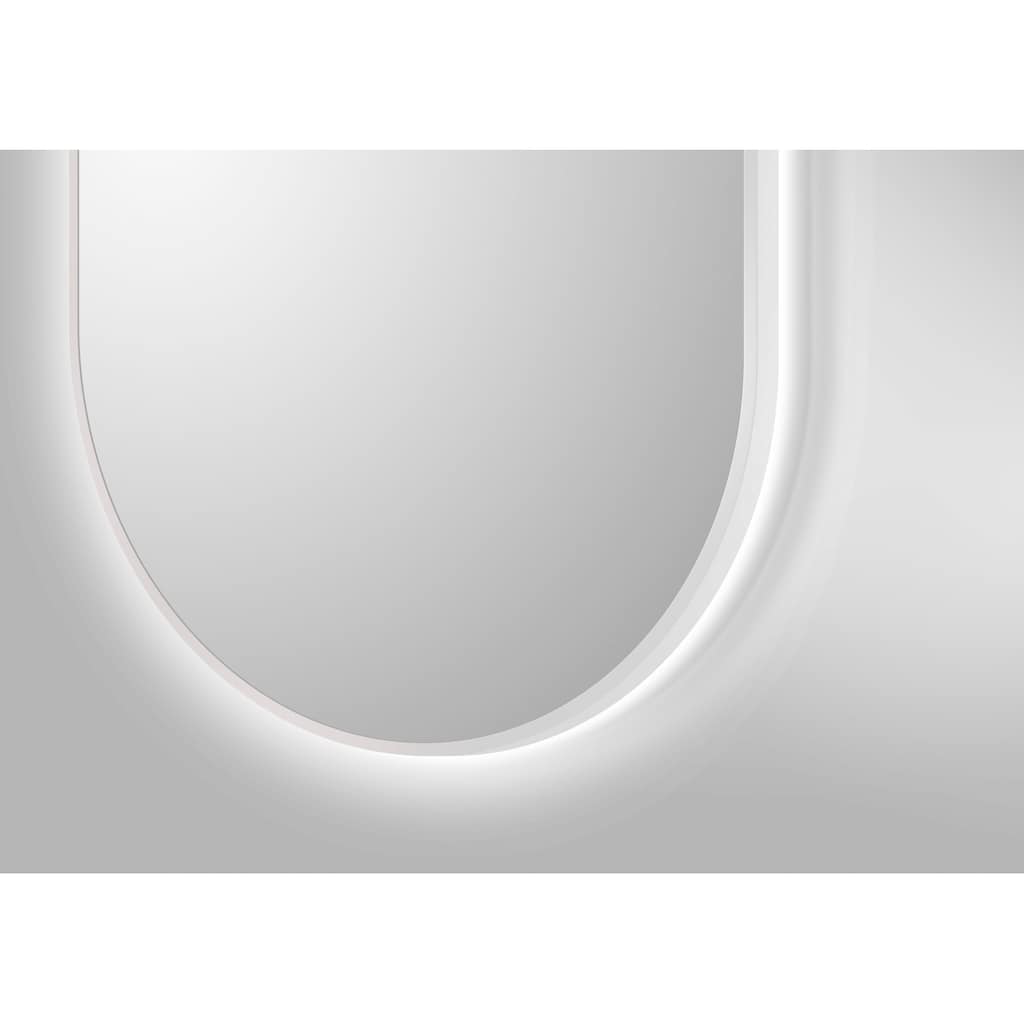 Talos Dekospiegel »LED Design Spiegel oval weiß, 45x75 cm«, (1 St.)