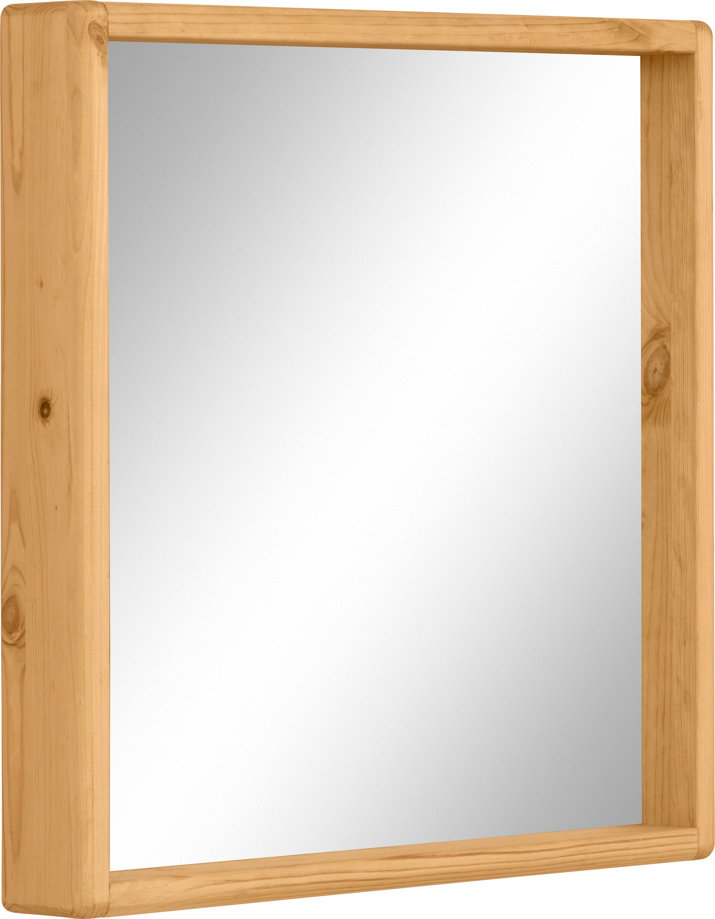 OTTO products Badspiegel »Jorrick«, Rahmen aus FSC-zertifiziertem Massivholz Kiefer, Breite 60 cm