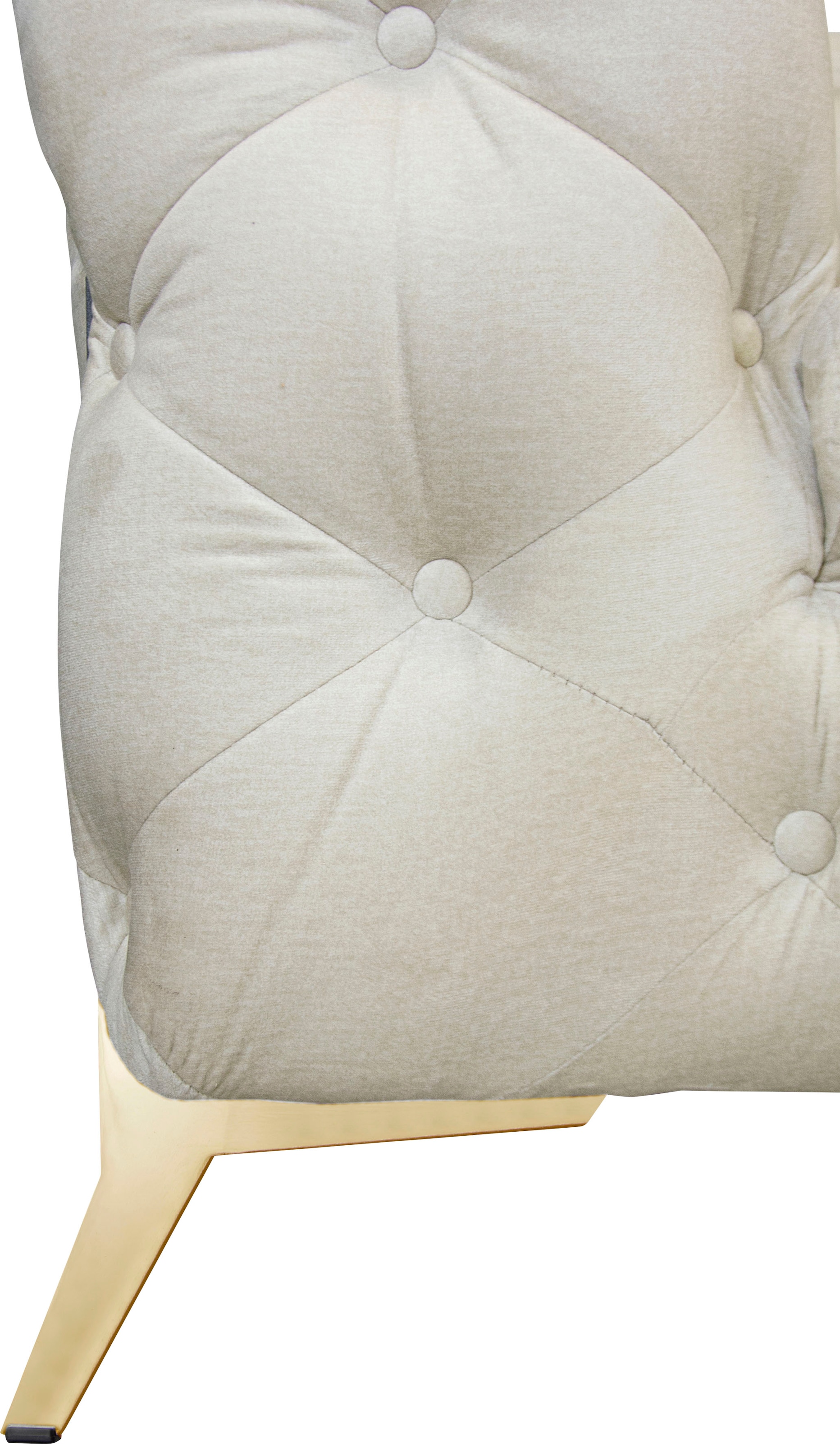 Leonique Chesterfield-Sofa »Amaury L-Form«, großes Ecksofa, Chesterfield-Optik, Breite 323 cm, Fußfarbe wählbar