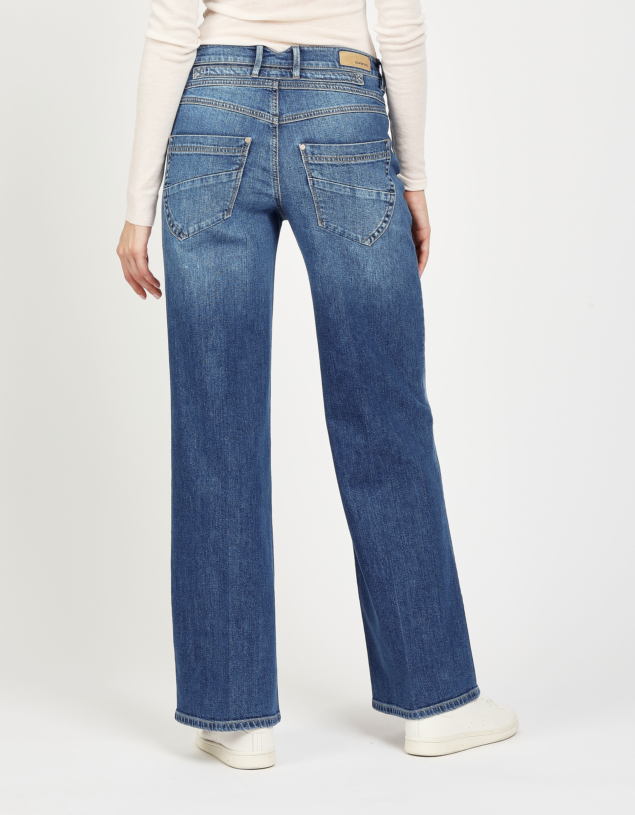 GANG Weite Jeans »94MEDINA WIDE«, mit Knopfverschluss