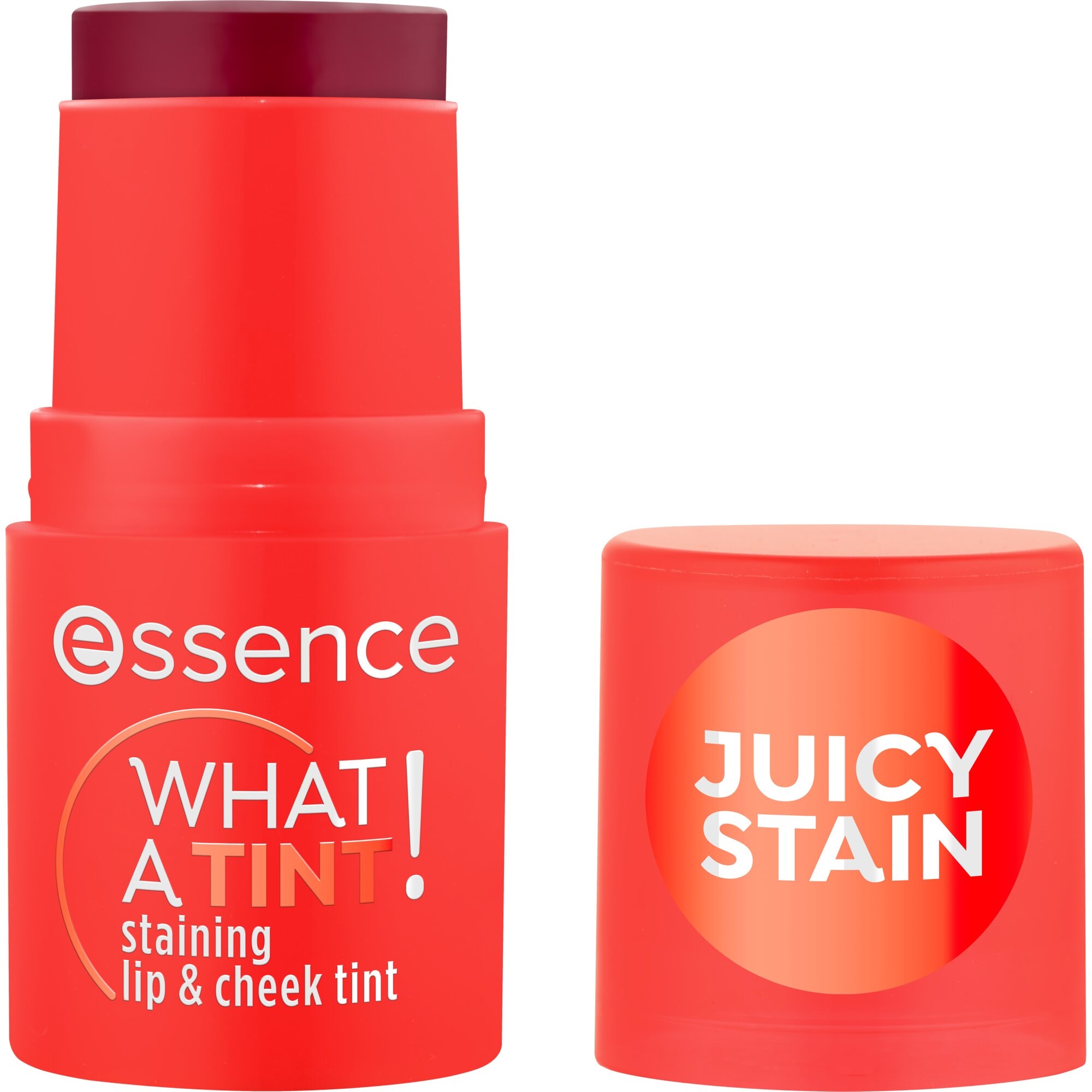 Essence Rouge »WHAT A TINT! staining lip & cheek tint«, (Set, 3 tlg.), 3-tlg., glänzend, Balsam, leichte Deckkraft, alle Hauttypen
