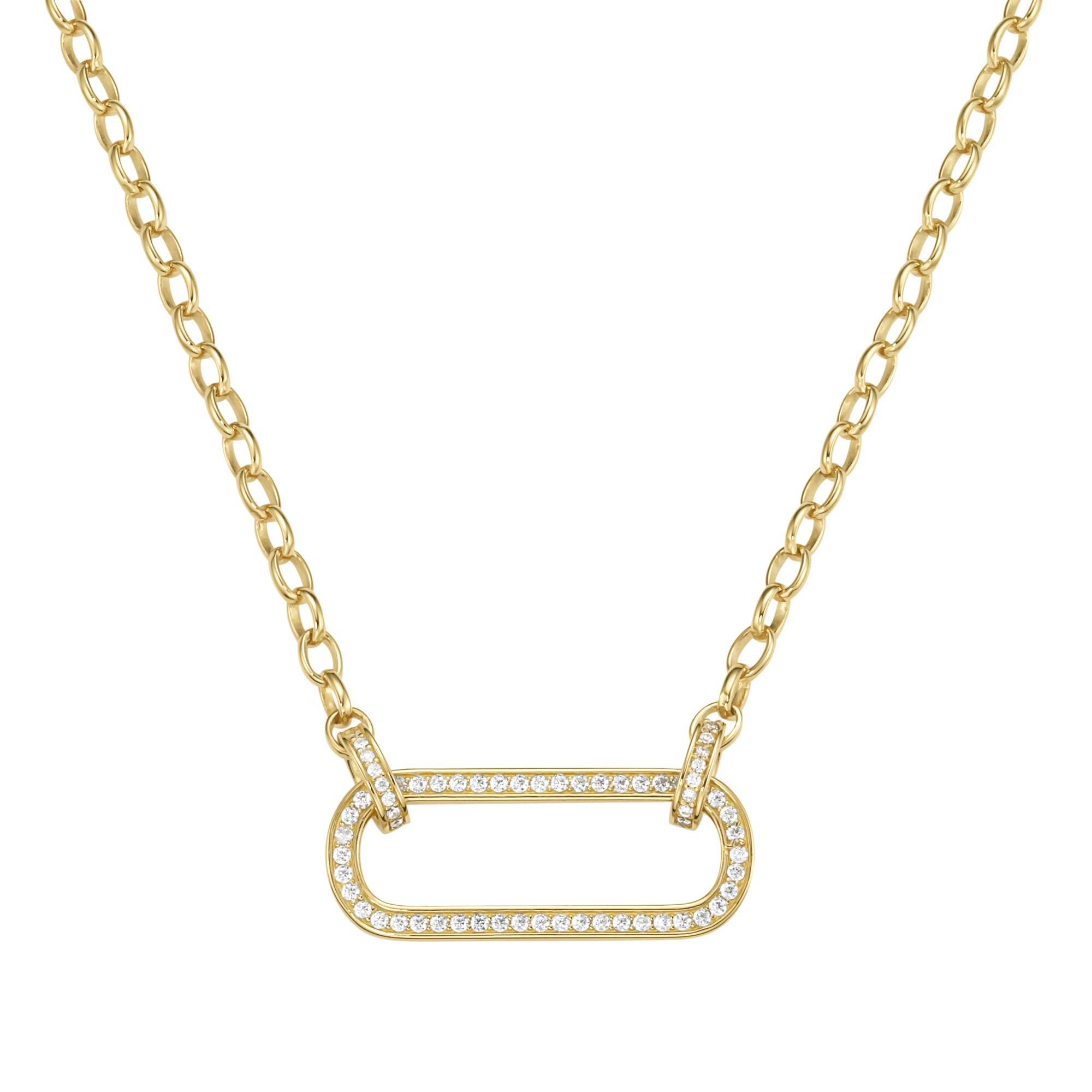GIORGIO MARTELLO MILANO Collier »Collier mit Zirkonia, Silber 925«