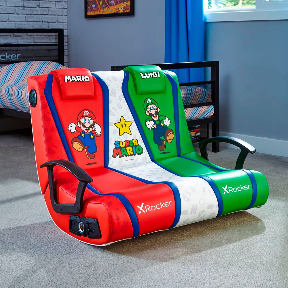 X Rocker Gaming-Stuhl »Nintendo Super Mario™ Dual VS 2.1 Floor Rocker Gaming Bodensessel«