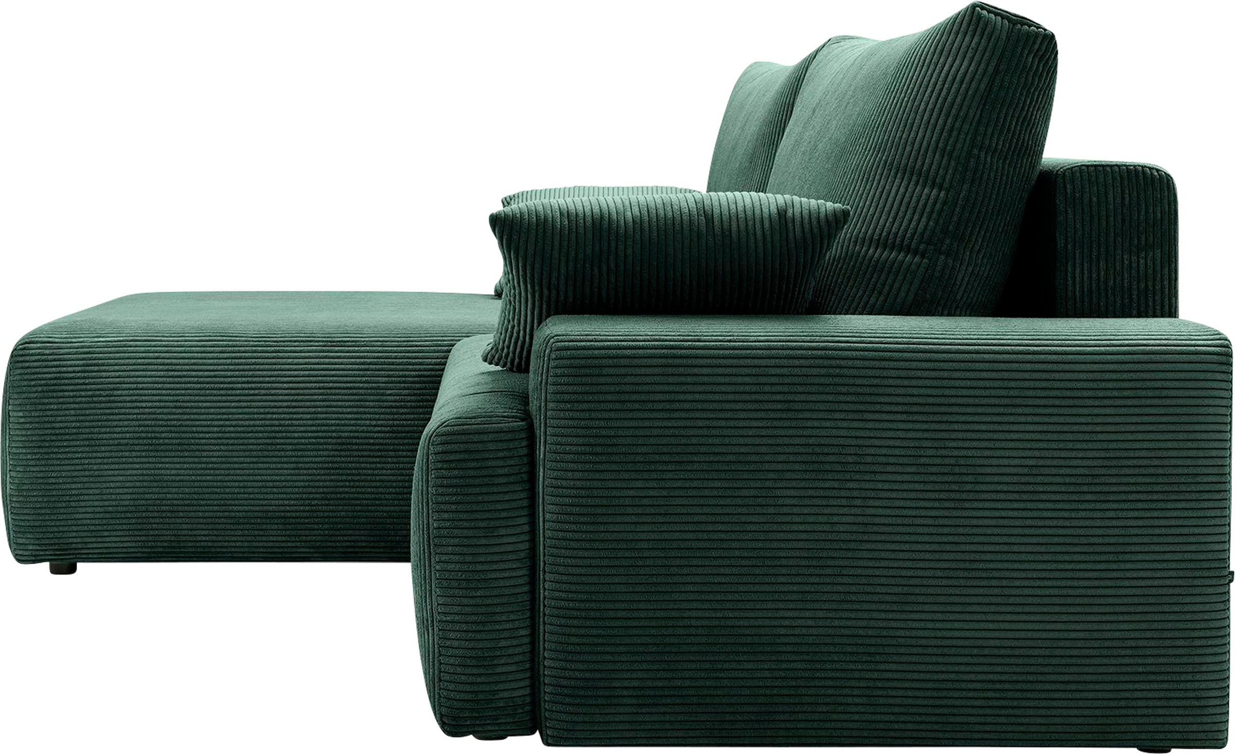 exxpo - sofa fashion Ecksofa »Orinoko, aktuelles Design und hoher Sitzkomfort, L-Form« inkl. Bettfunktion und Bettkasten, schöne Farben im angesagten Cord