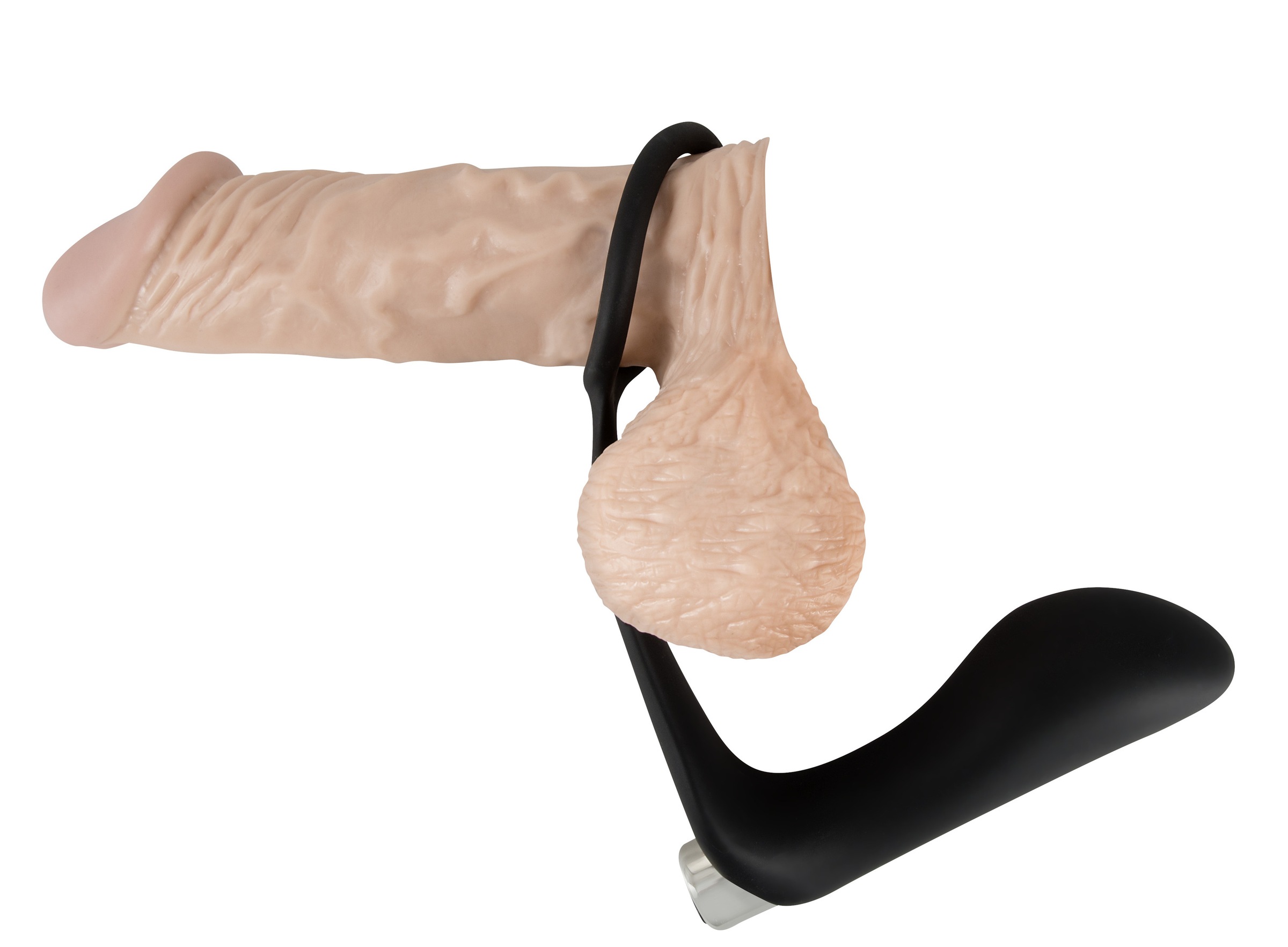 BLACK VELVETS Anal-Stimulator »Analplug mit Penisring Vibrating Ring & Plug«