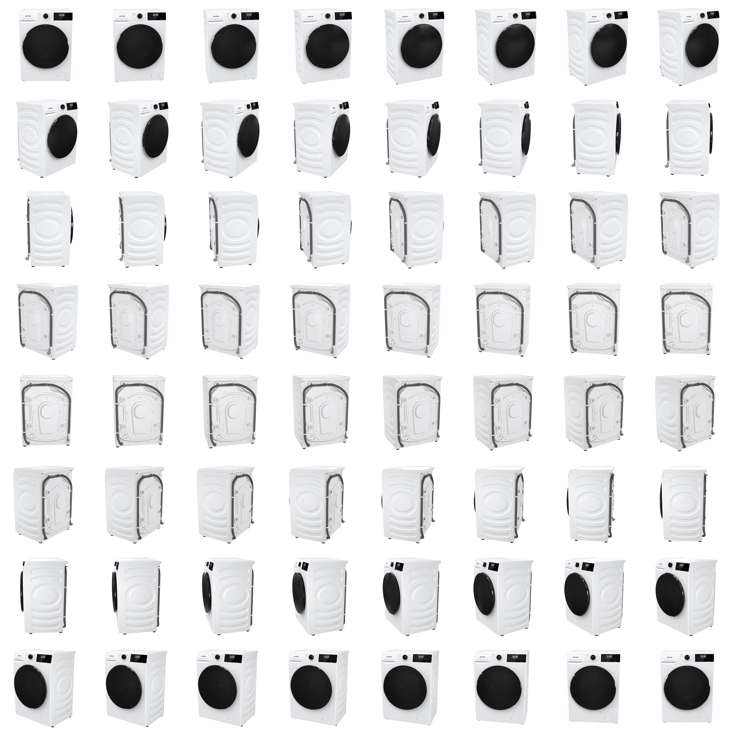 GORENJE Waschmaschine »WNHAI 84 APS/DE«, 8 kg, 1400 U/min, AquaStop