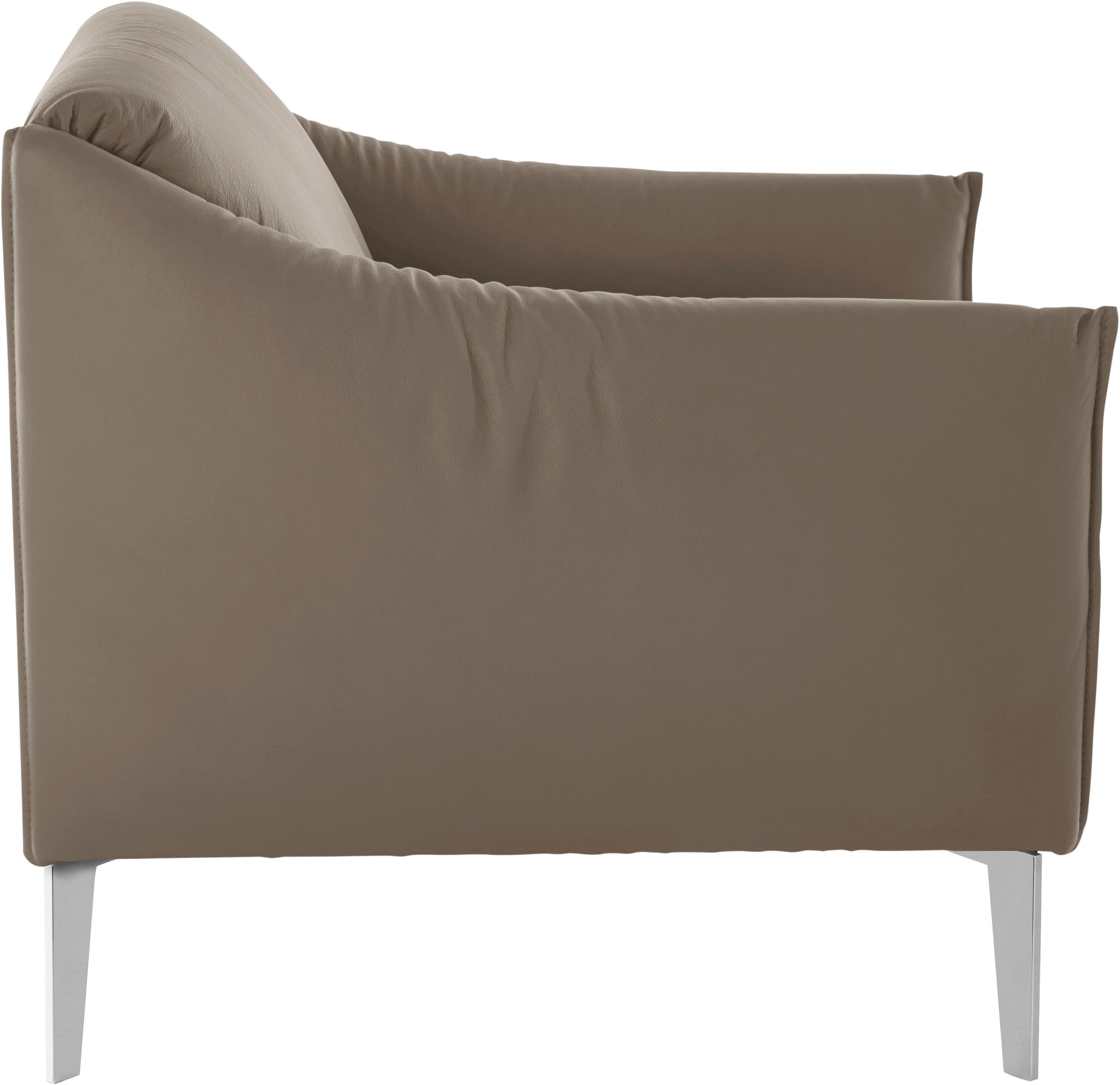 W.SCHILLIG Cocktailsessel »sally Designsessel, Loungesessel,« mit Metall-Winkelfüßen in Chrom glänzend