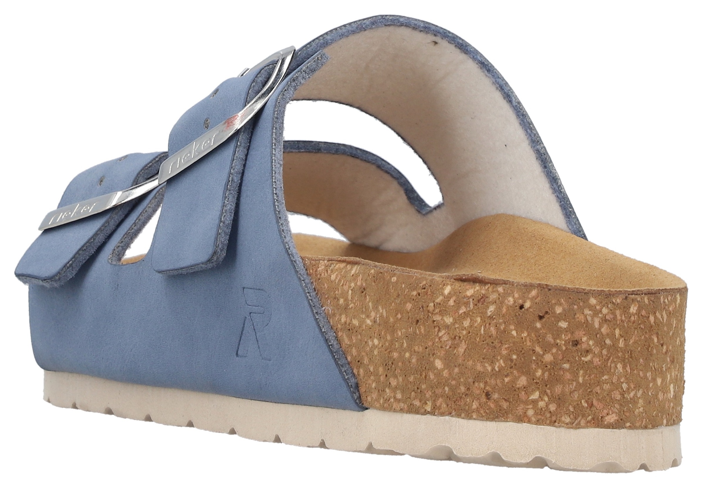 Rieker Pantolette  Sommerschuh, Strandschuh, Hausschuh mit verstellbaren Schnallen