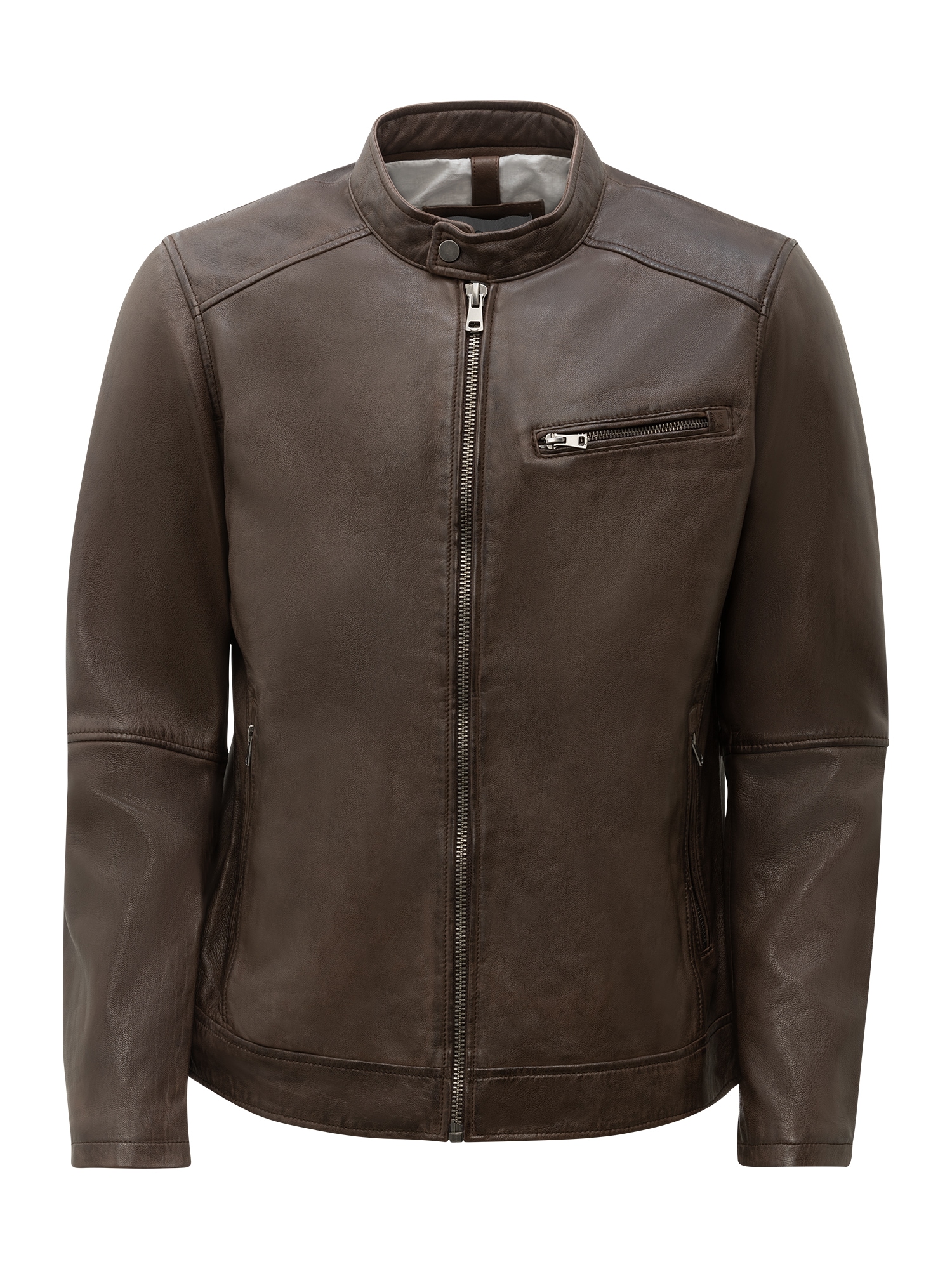 RICANO Lederjacke »Lederjacke Andre« ohne Kapuze Handgefertigt aus echtem Leder