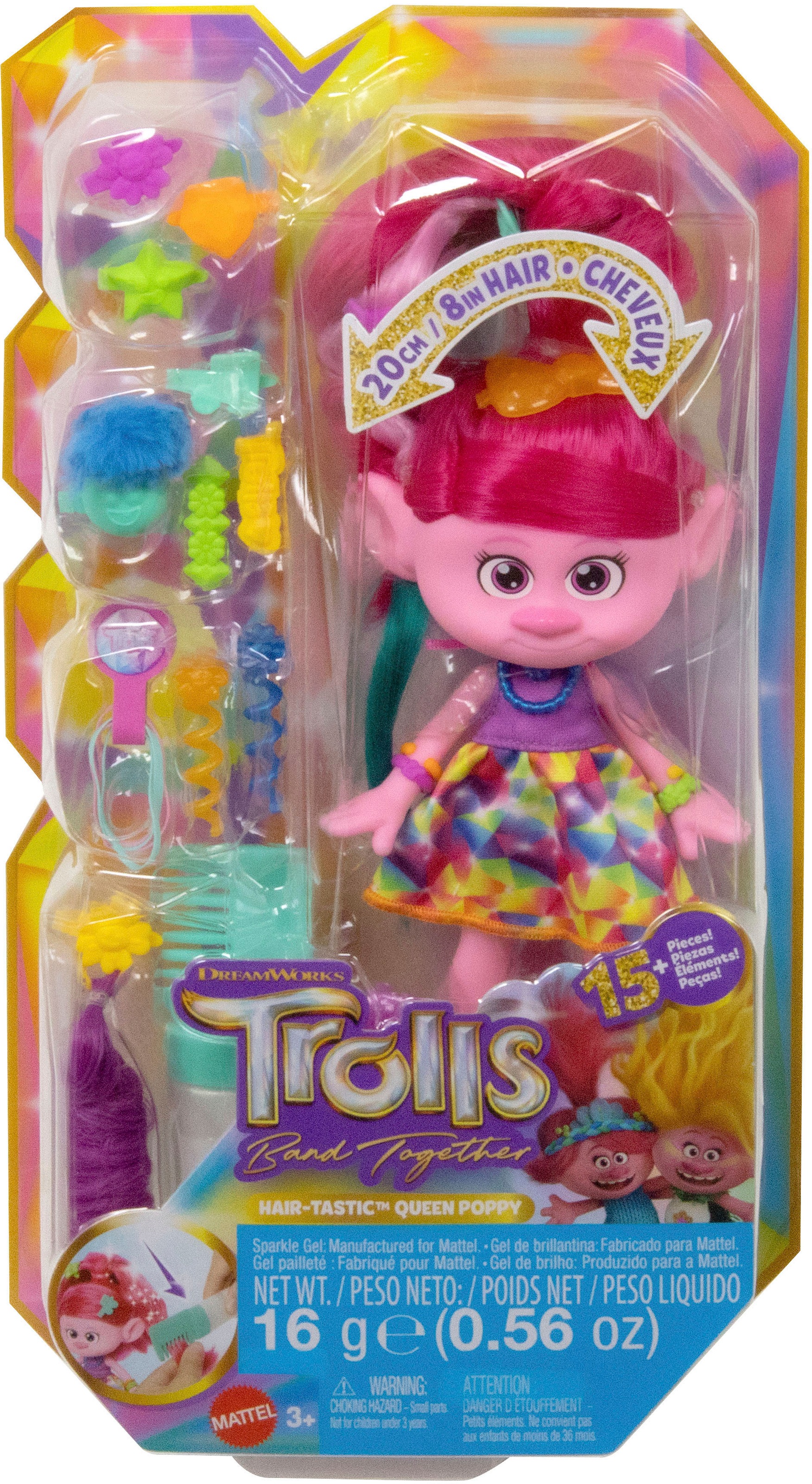 Mattel® Anziehpuppe »Trolls, Haartastische Königin Poppy«