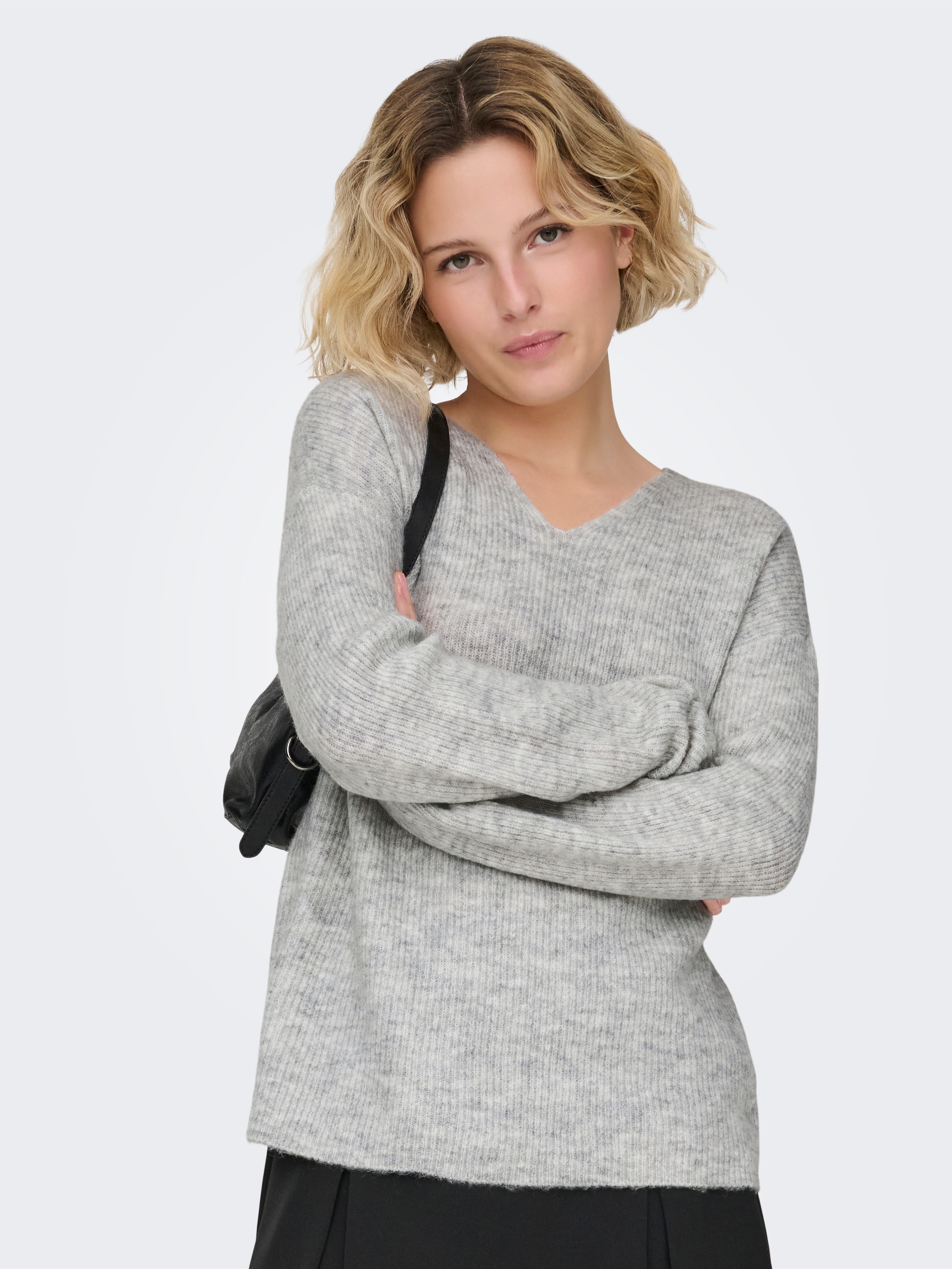 ONLY Strickpullover »ONLCAMILLA V-NECK L/S PULLOVER KNT NOOS«