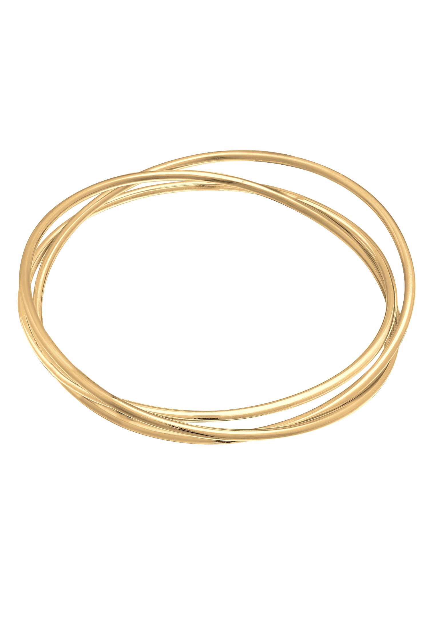 Elli Premium Armreif »Armband Armreif Dreier Mehrreihig Verschlungen 925 Silber«