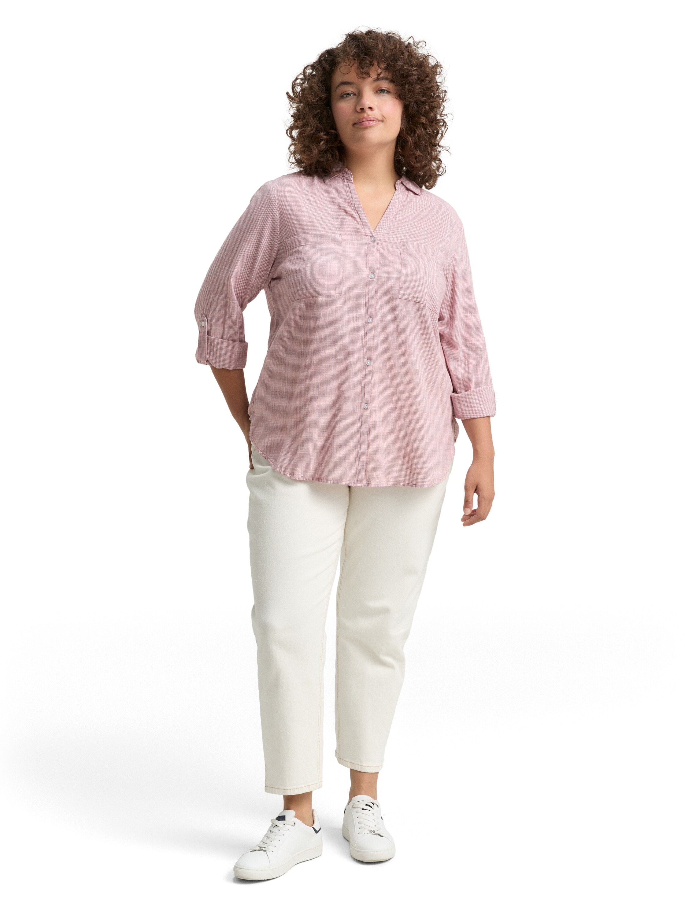 TOM TAILOR PLUS Shirtbluse mit aufgesetzten Brusttaschen