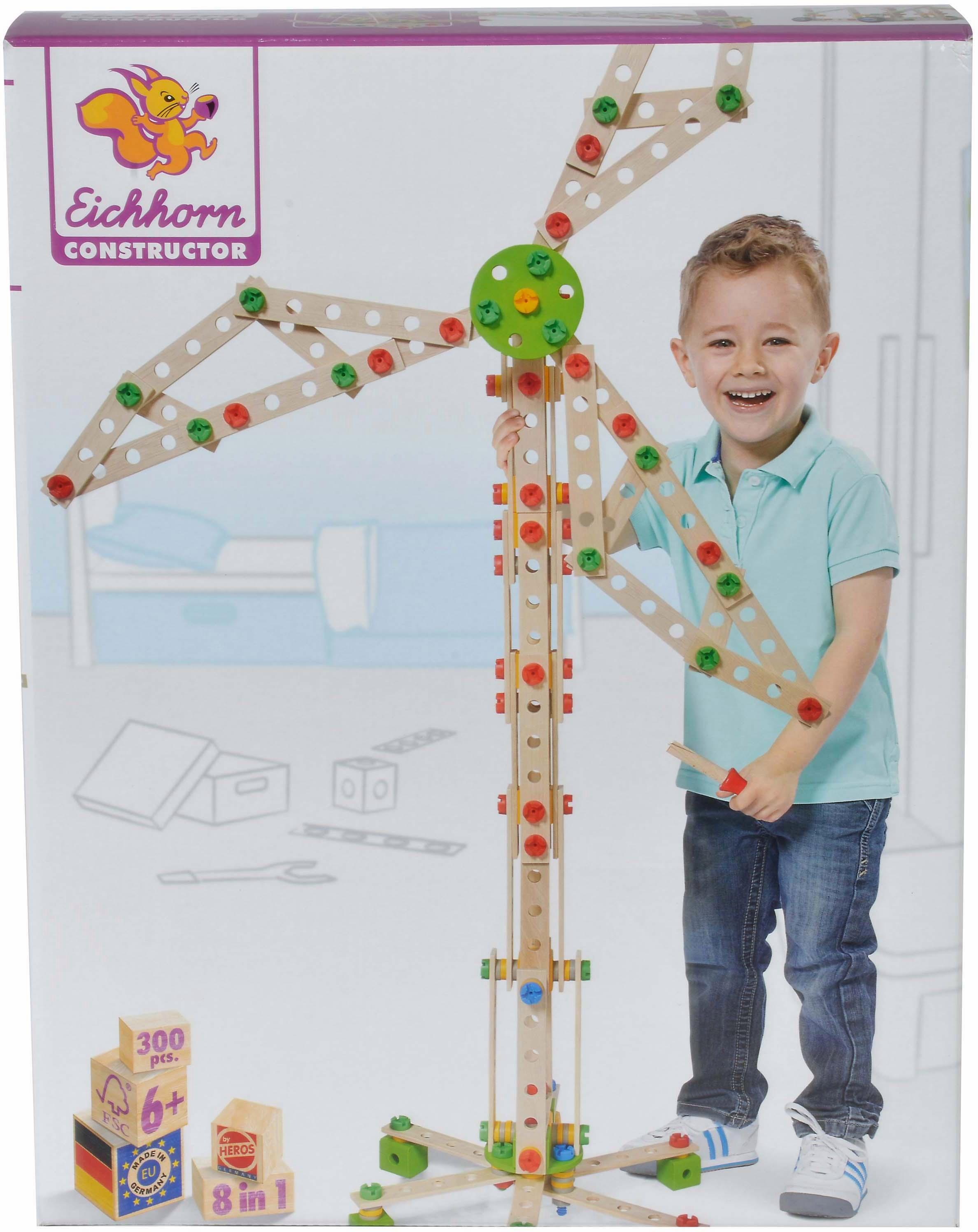 Eichhorn Konstruktionsspielsteine »Constructor Windrad 300tlg.«, (300 St.), Made in Germany, FSC®- schützt Wald - weltweit