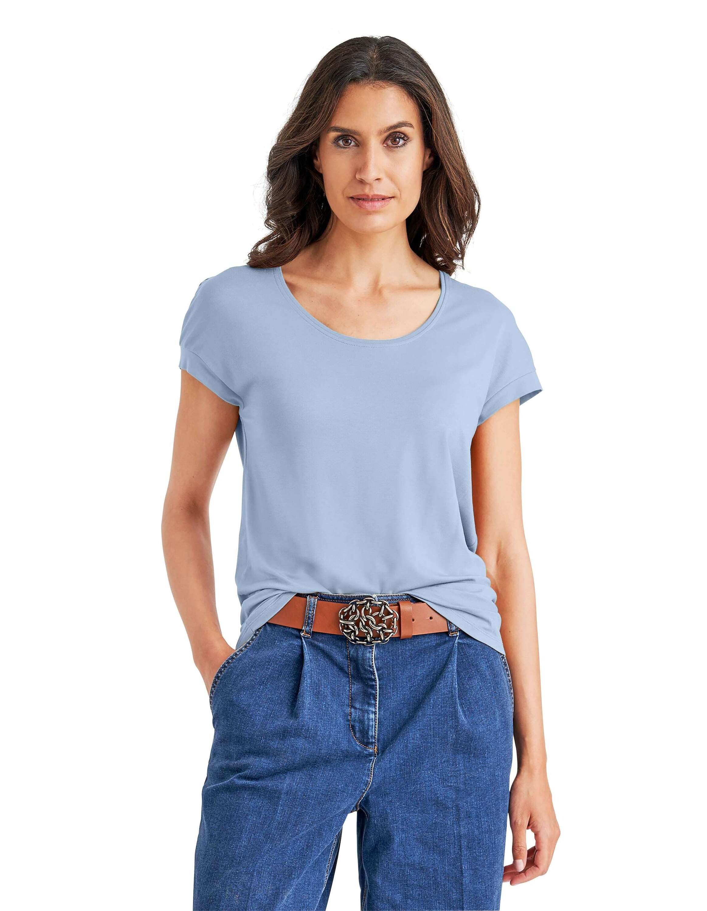 MADELEINE Kurzarmshirt »Shirt Shirt mit Rundhals-Ausschnitt«