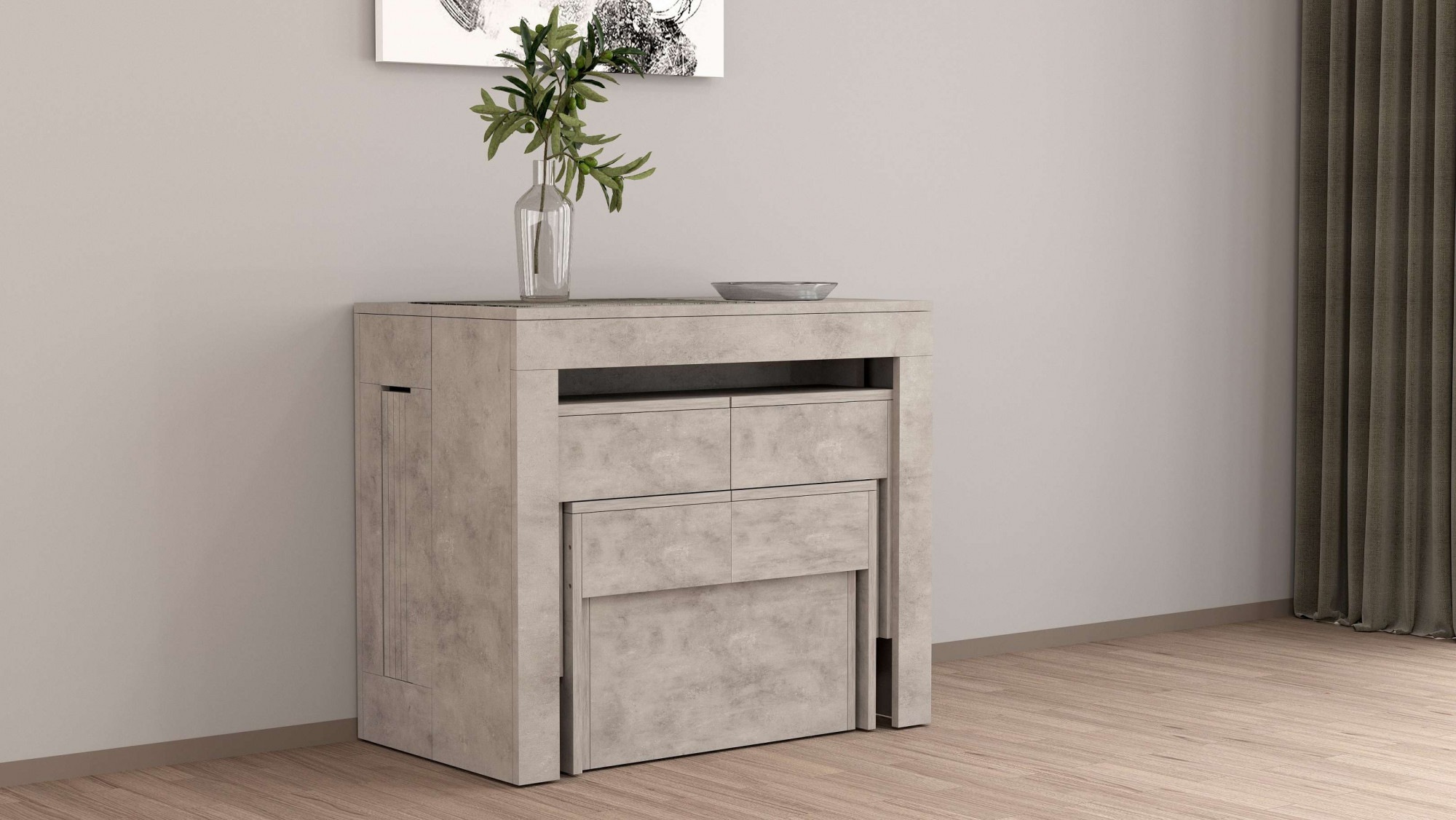 INOSIGN Sitzgruppe »Praktika« Spar-Set, Set beinhaltet 2 Bänke, 2 Stk. tlg. Je Bank ausziehbar bis 290 cm