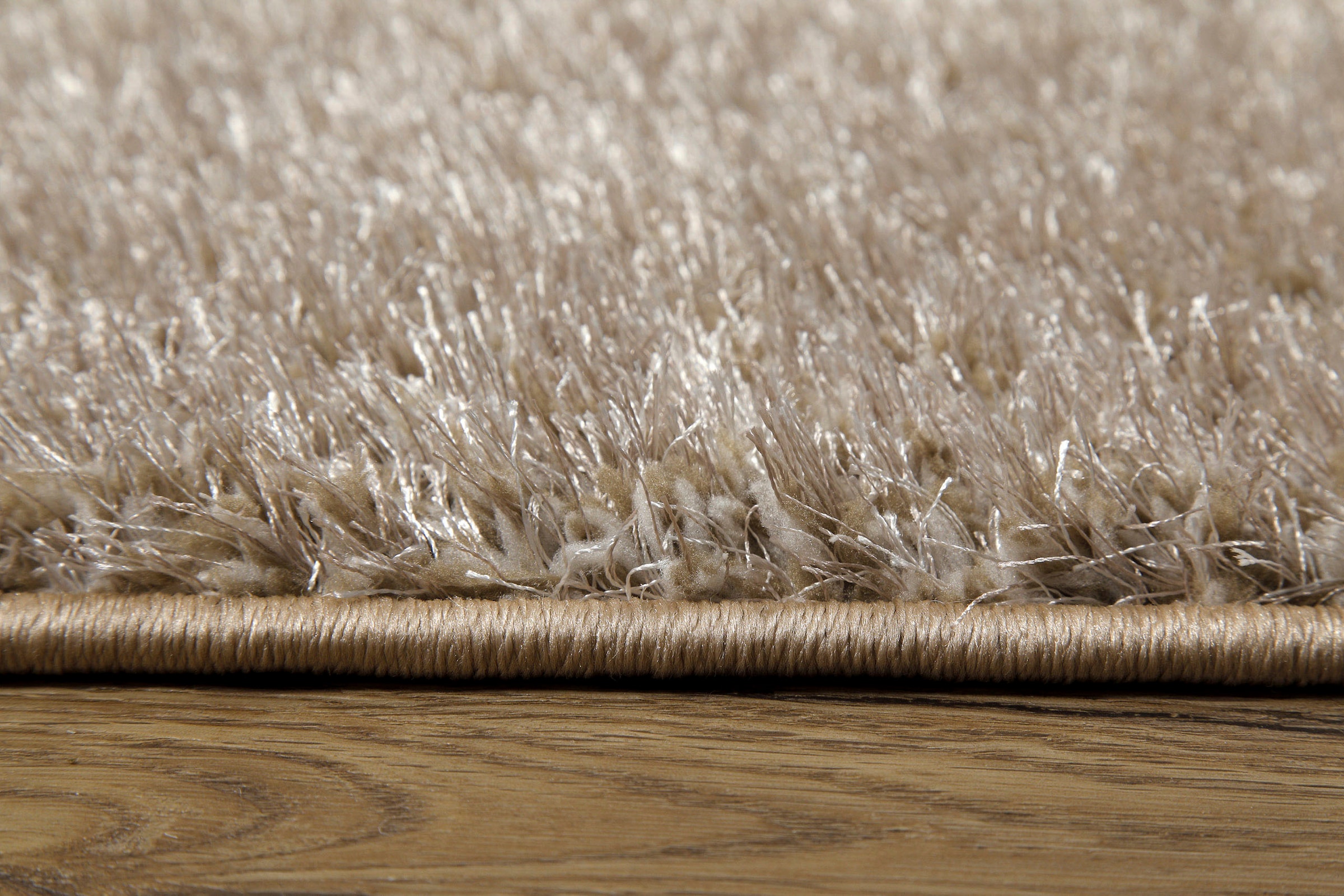 my home Hochflor-Teppich »Nickolas, auch als Läufer erhältlich«, rechteckig, 30 mm Höhe, Langflor, Shaggy, weicher Hochflor, uni farben, mit Glanz, Wohnzimmer