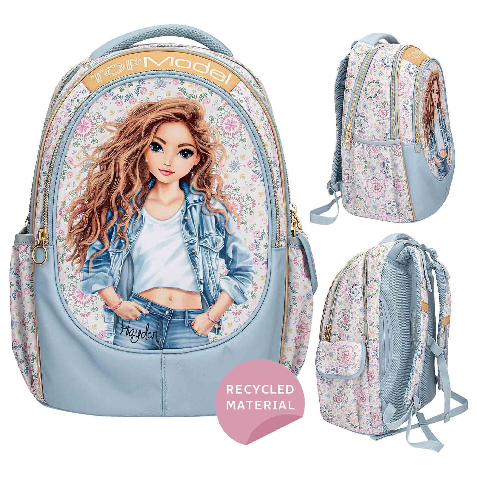 Depesche Rucksack »Schulrucksack FESTIVAL FUN TOPModel 25 x 34 x 43 cm hellblau«