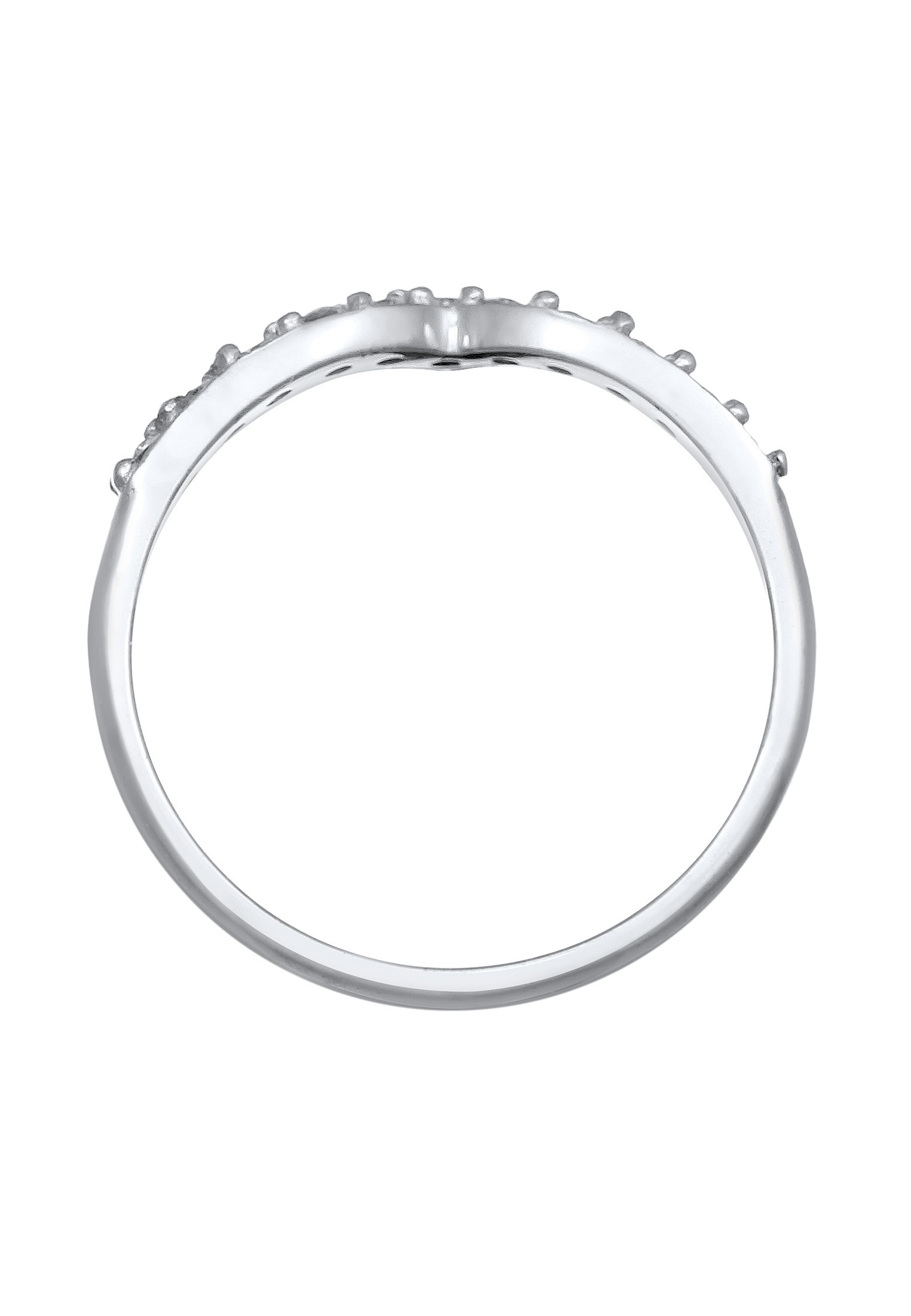 Elli DIAMONDS Diamantring »Ring Lab Grown Diamanten Weiß Brilliant Cut (0.044 ct) 925 Sterling Silver«