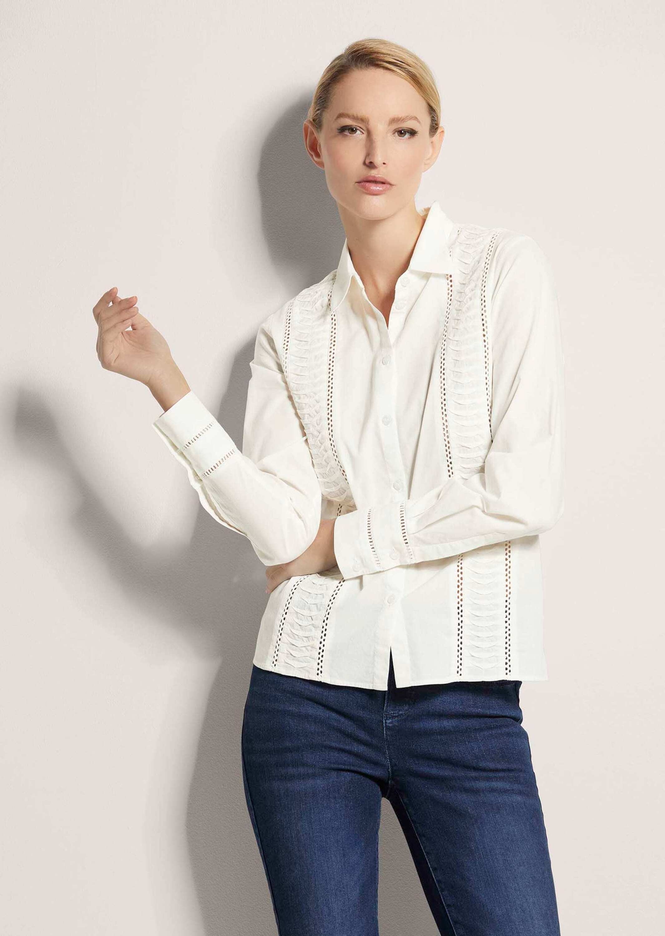 MADELEINE Hemdbluse »Bluse Bluse mit Cut Outs«