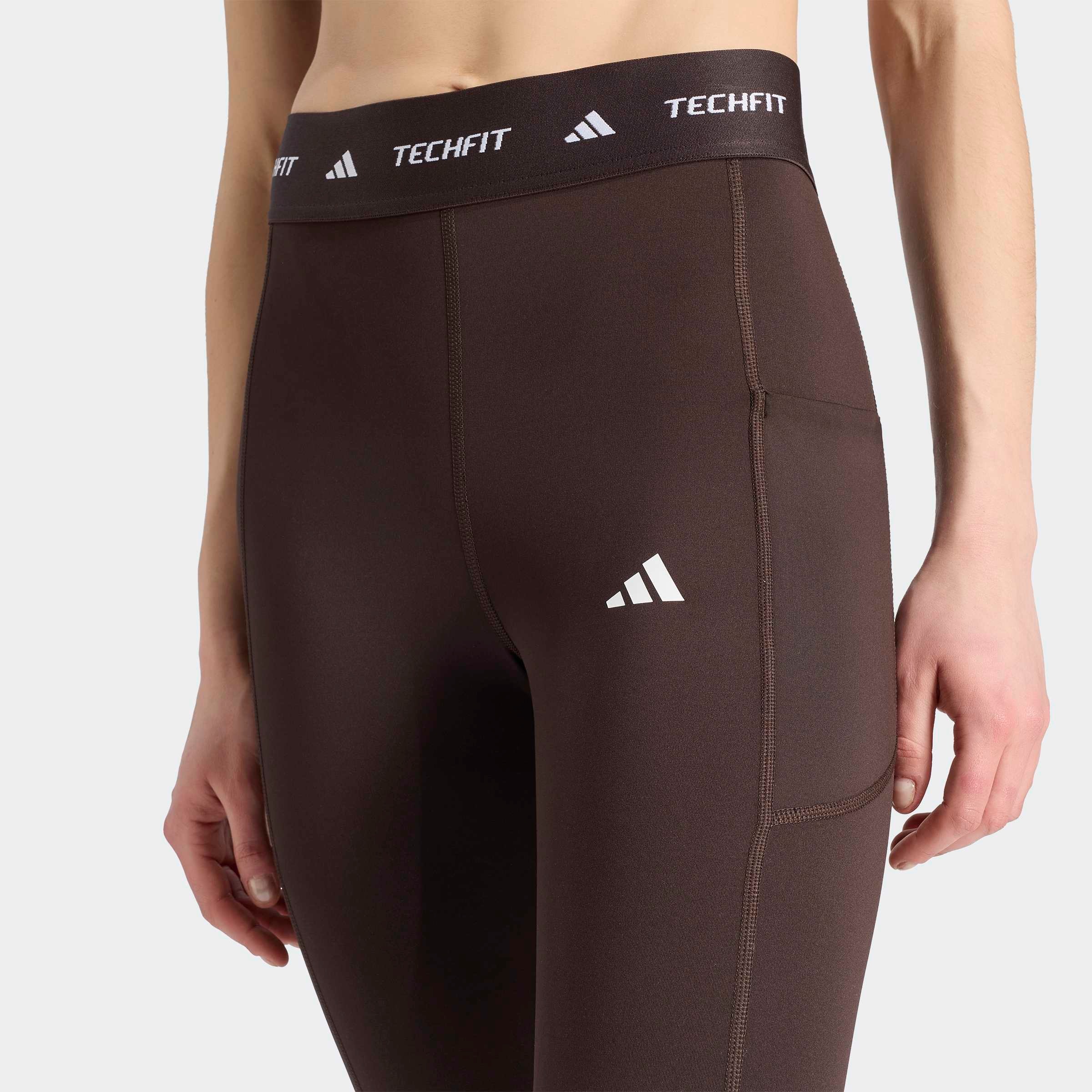adidas Performance Trainingstights »TECHFIT STASH POCKET FULL-LENGTH LEGGINGS«  sportlicher Stil, für Workout, aus Polyester und Elasthan