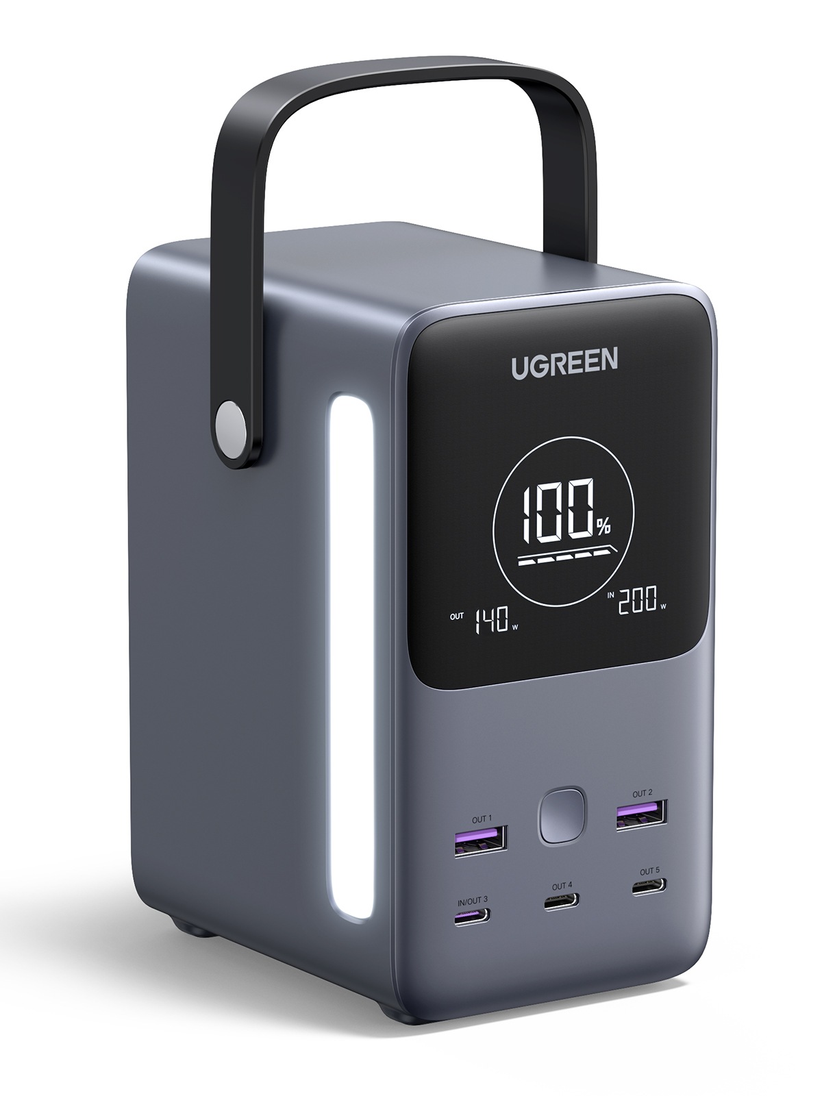 UGREEN Powerbank, 48000 mAh, Schnellladung, 300W, Ultra-Kapazität, Licht: für höchste Ansprüche