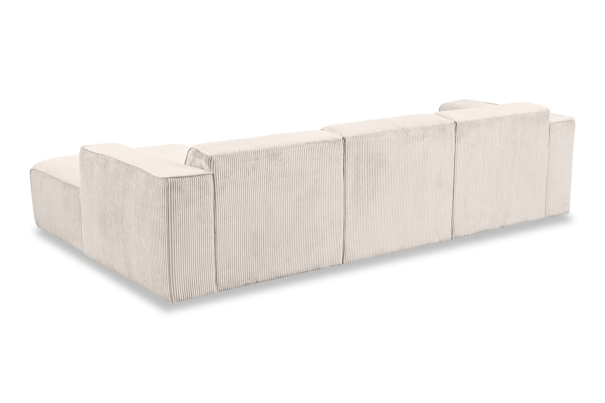 andas Ecksofa »Noord«, L-Form, mit Kedernaht, Breite 281 cm, Cord, Struktur, Webstoff