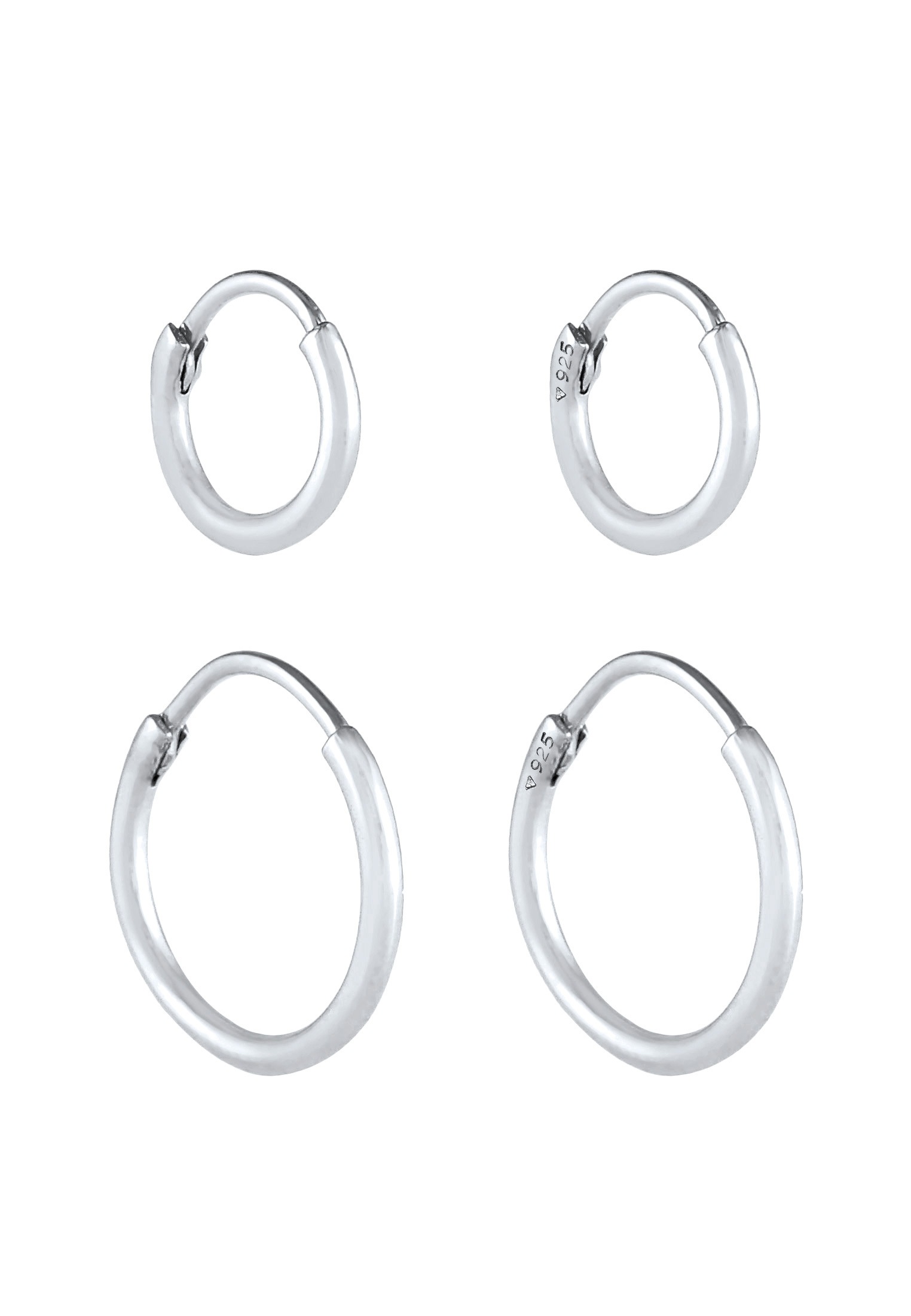 Elli Ohrstecker-Set »Ohrringe Creolen 2er Set 925 Sterling Silber«