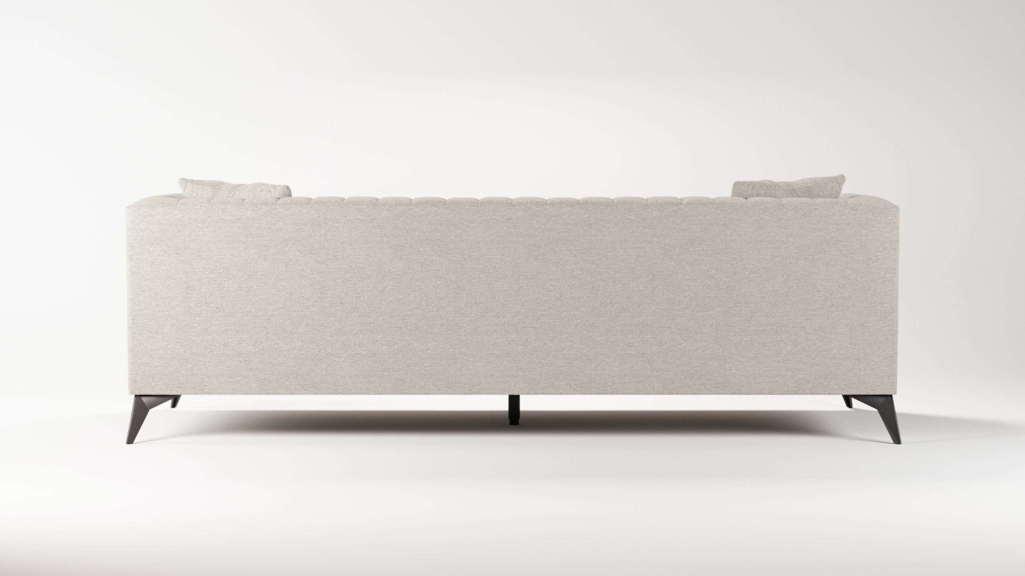 Places of Style 4-Sitzer »MATTHEW elegantes Designsofa, Maße B/T/H: 231/86/74 cm«, XXL, Steppung im Rücken, lose Sitzkissen, incl 2. Zierkissen
