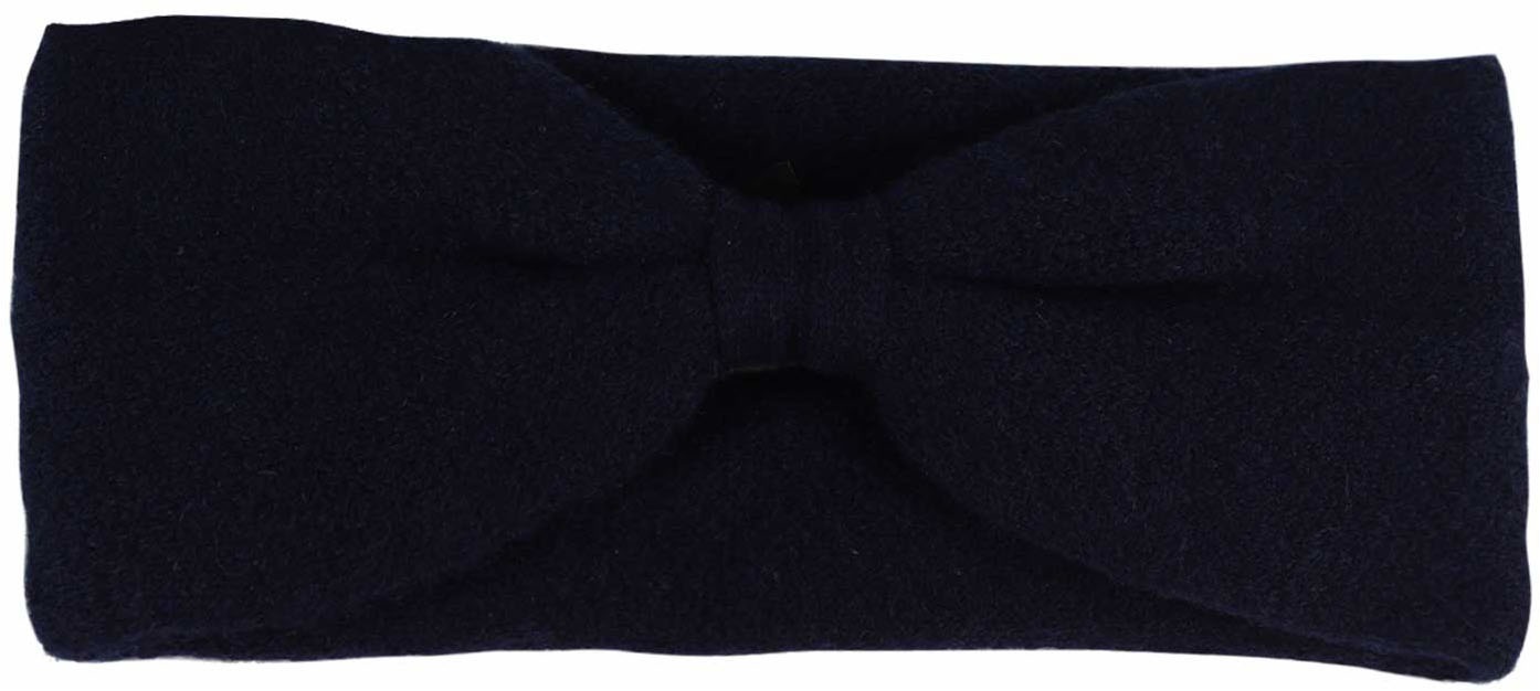 Zwillingsherz Damen Stirnband »"Knoten"« Cashmere, Feinstrick in blau