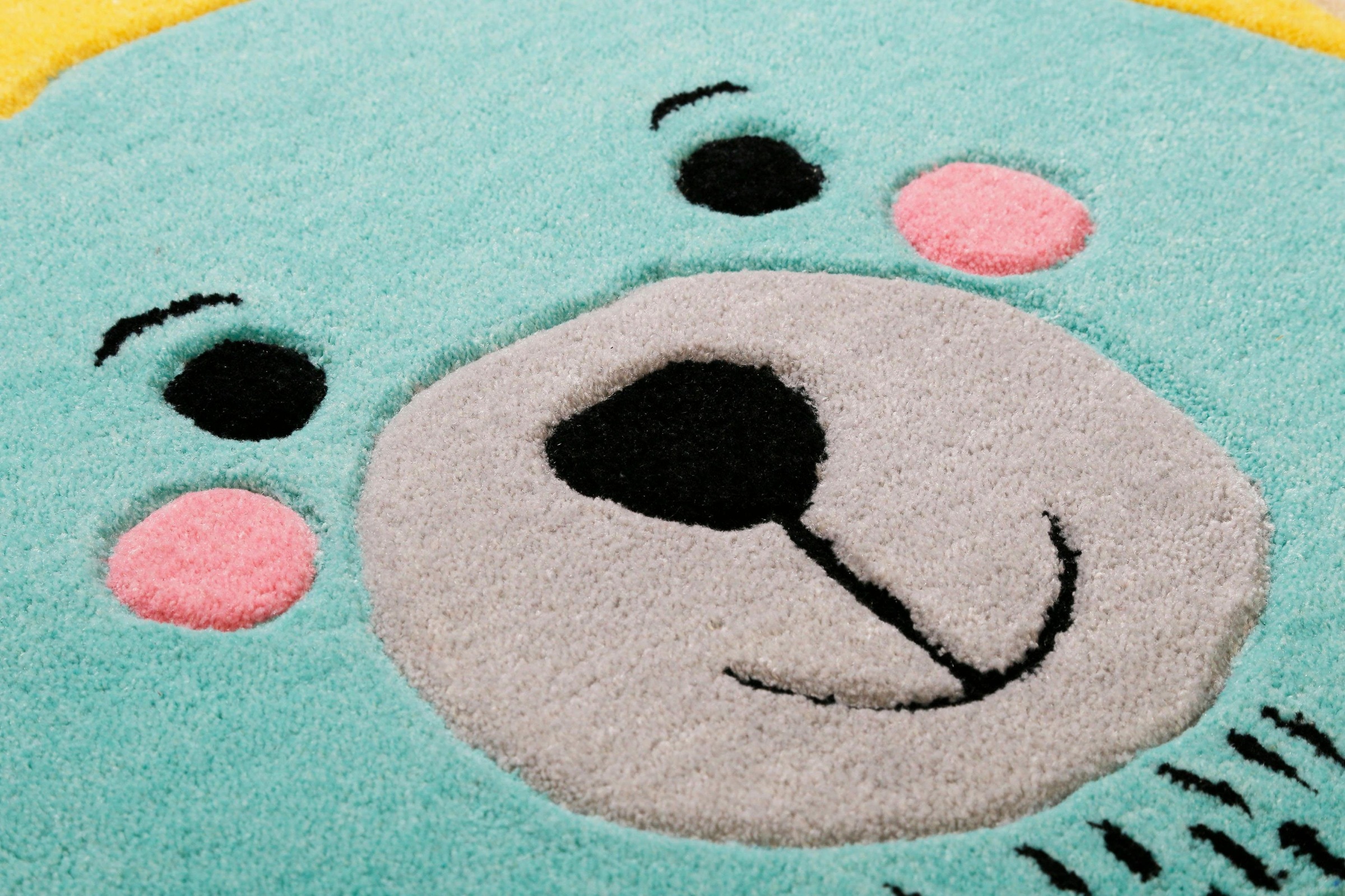 SMART KIDS Kinderteppich »What's Up!?«, rechteckig, 9 mm Höhe, Kinder Tier Motive, Konturenschnitt