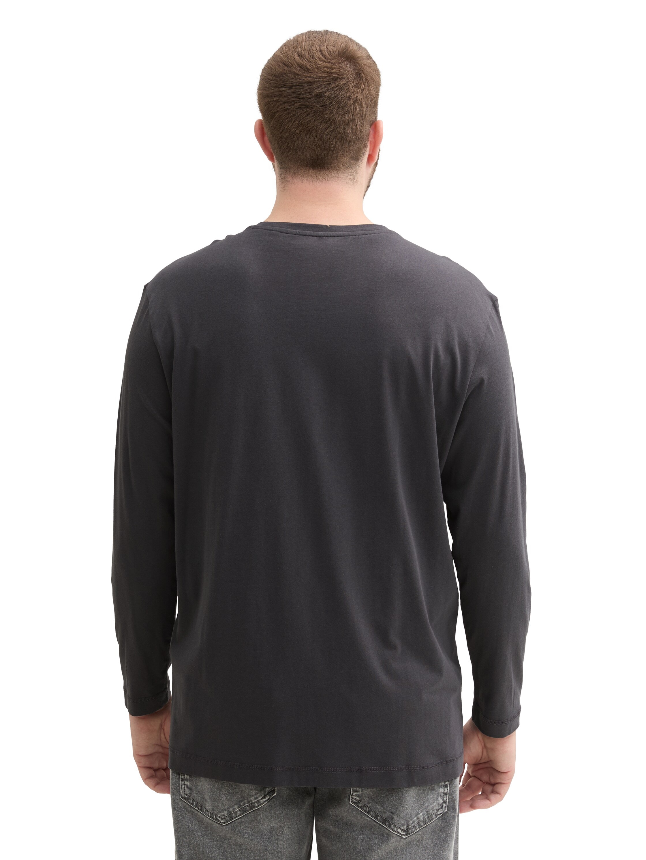 TOM TAILOR PLUS Langarmshirt mit Print/Große Größen