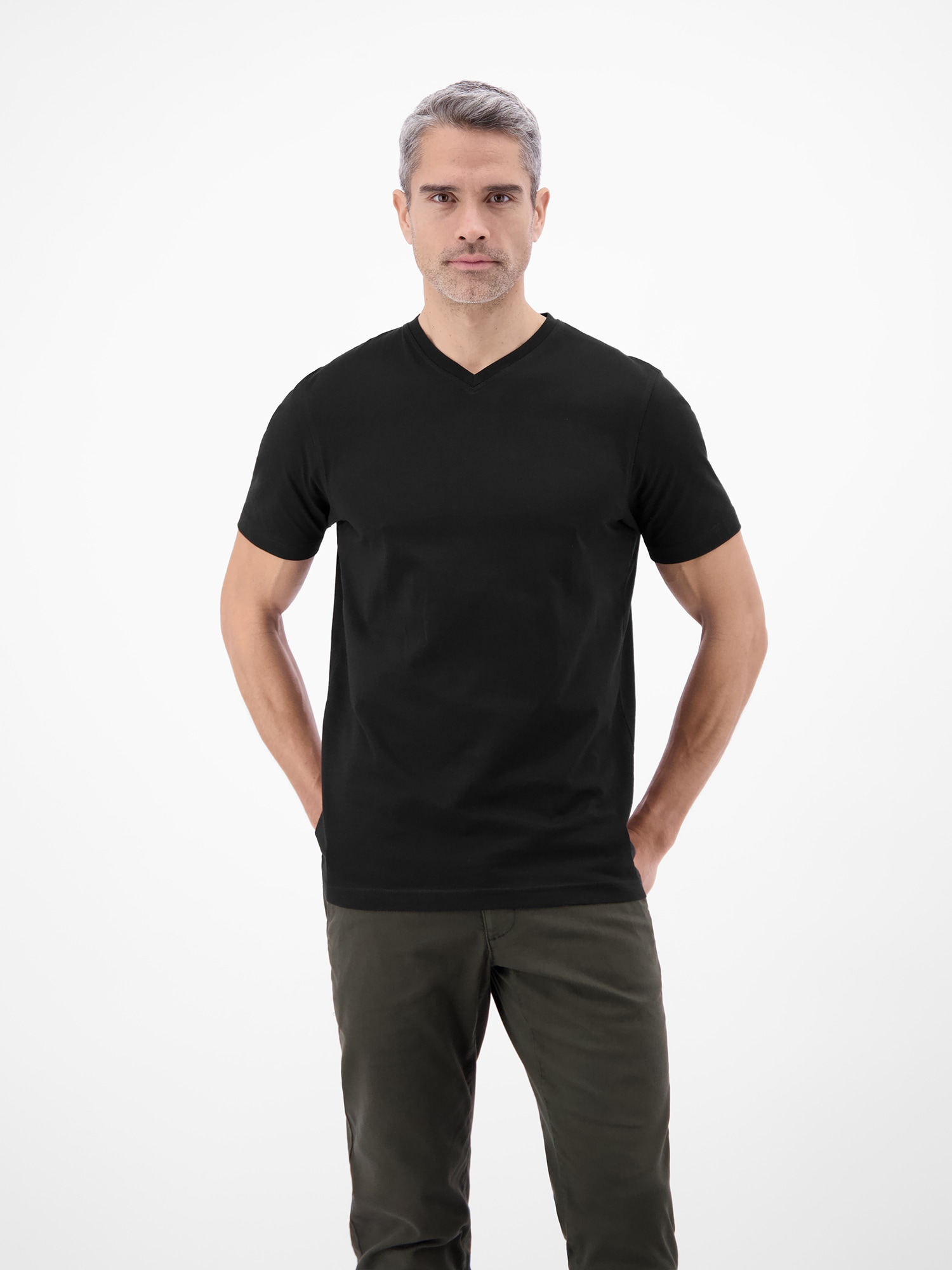 LERROS T-Shirt »Doppelpack T-Shirt, V-Neck in Premium Baumwollqualität«