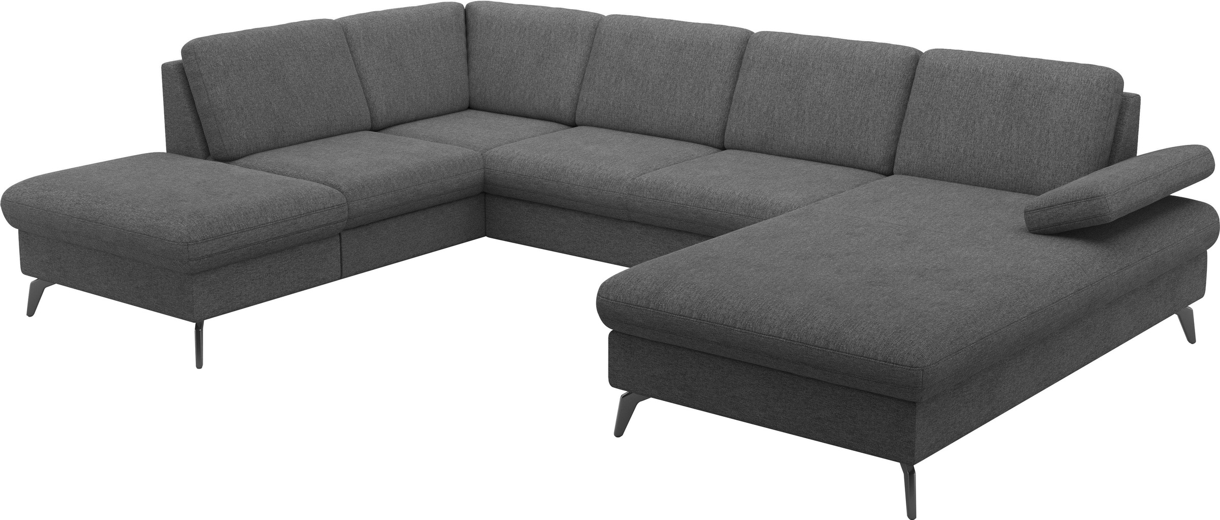 sit&more Wohnlandschaft »Morris Jubi U-Form«, inkl. Armteilfunktion und 1 Zierkissen, wahlweise mit Bettfunktion