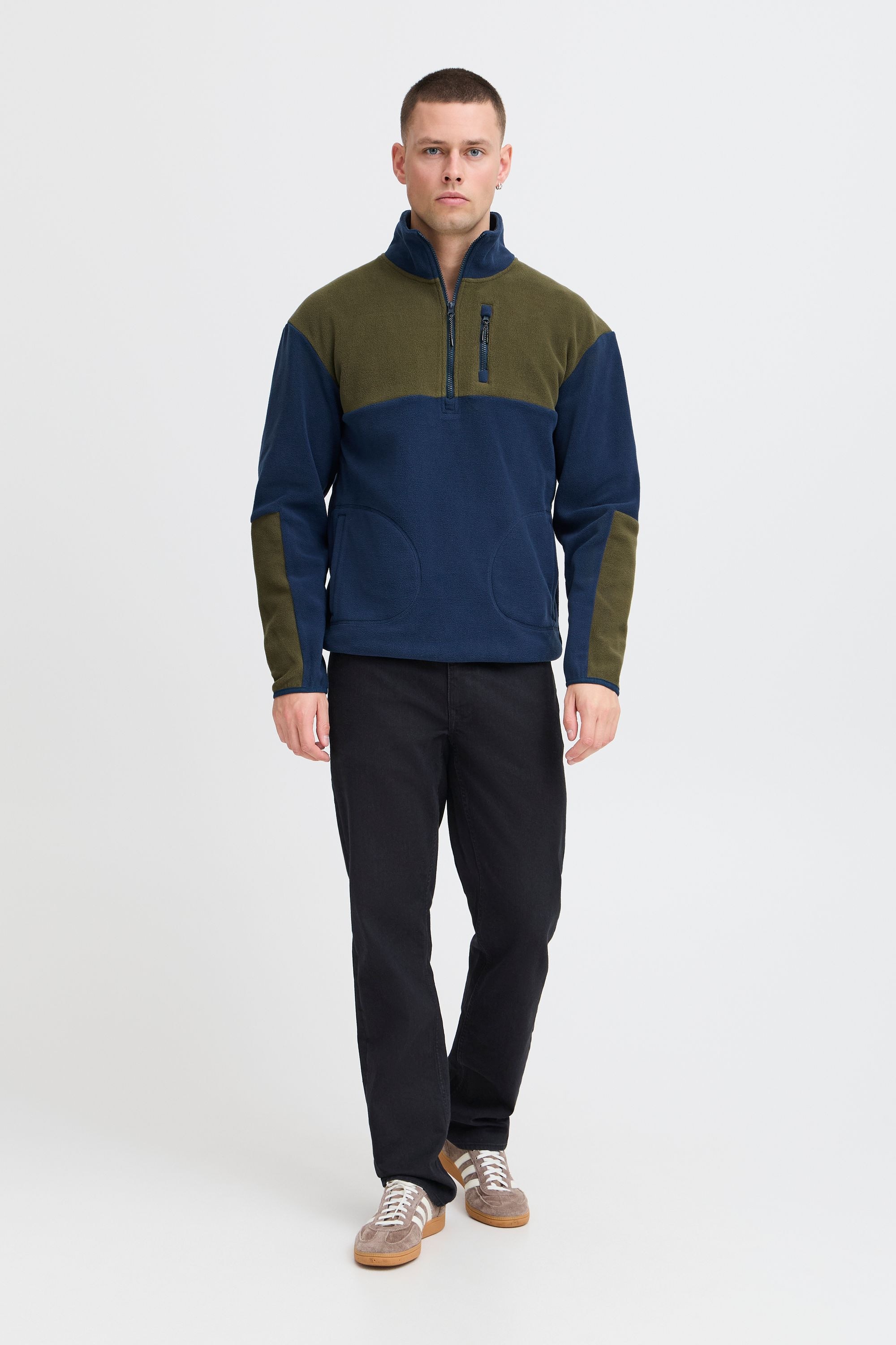 Blend Fleecejacke »Fleecejacke BHBROOKS Sweatshirt halfzipp«