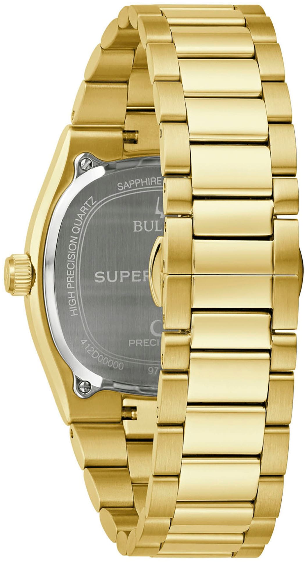 Bulova Quarzuhr »Super Seville«, Armbanduhr, Damenuhr, Herrenuhr, unisex, analog, Edelstahlarmband