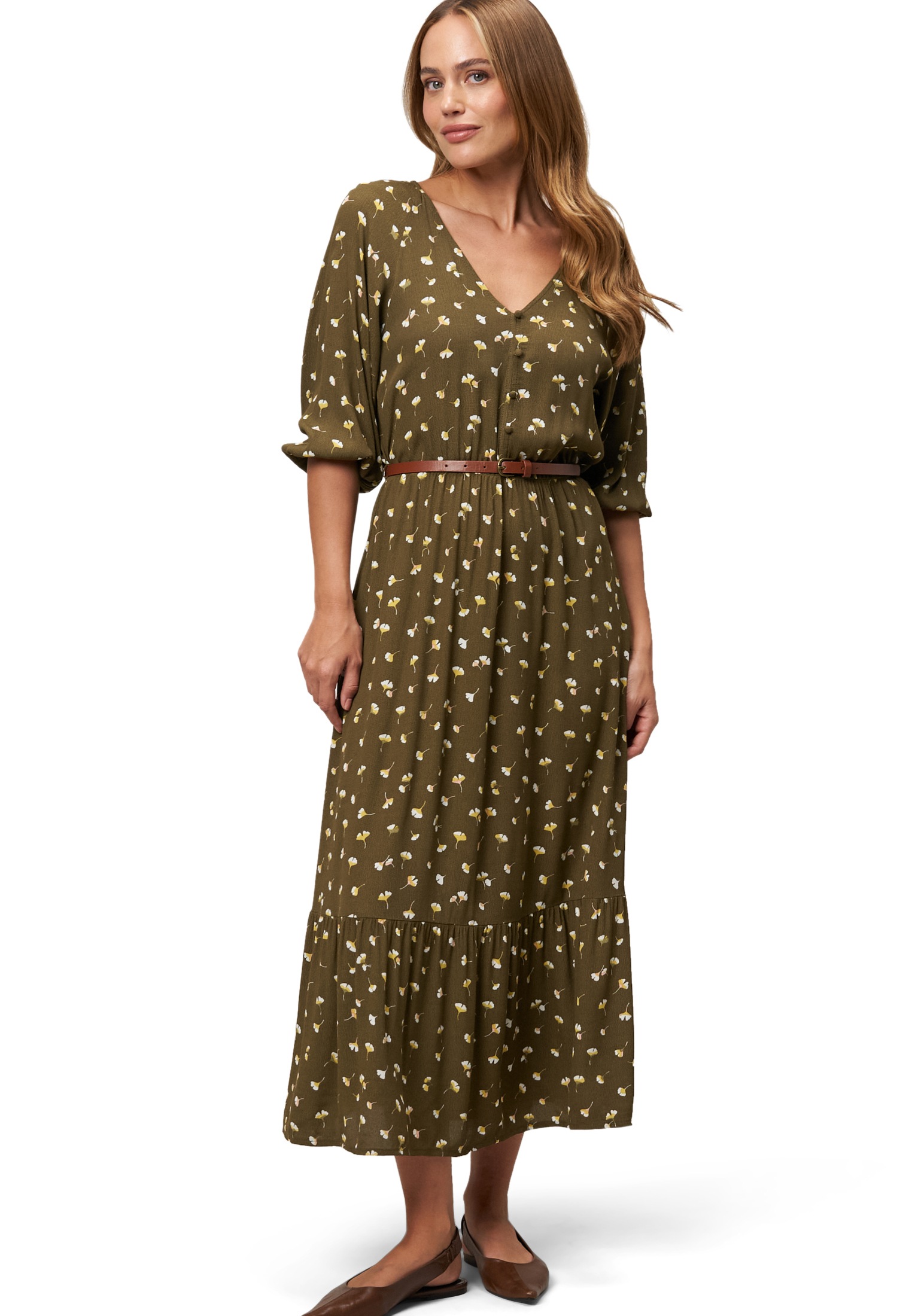 Zero Maxikleid »Maxikleid mit Volants«