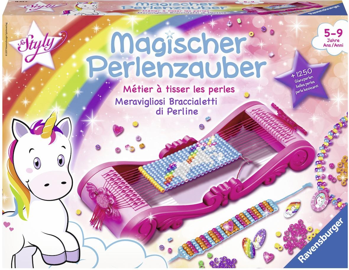 Ravensburger Kreativset »So Styly, Magischer Perlenzauber Einhorn«, (Set), Made in Europe; FSC® - schützt Wald - weltweit