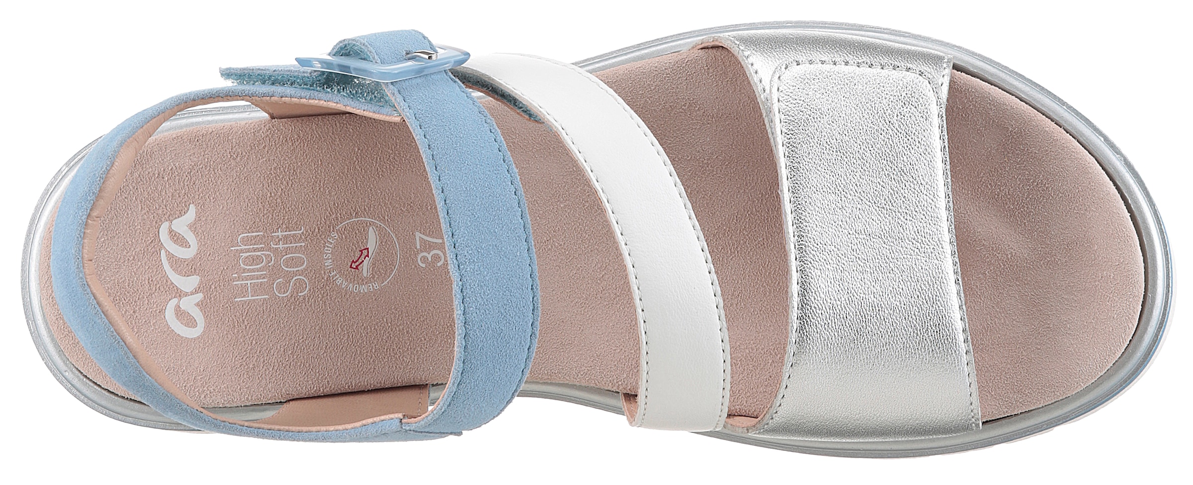 Ara Plateausandaletten »MALAGA«, Plateausandale, Klettschuh in bequemer Schuhweite G (= weit)